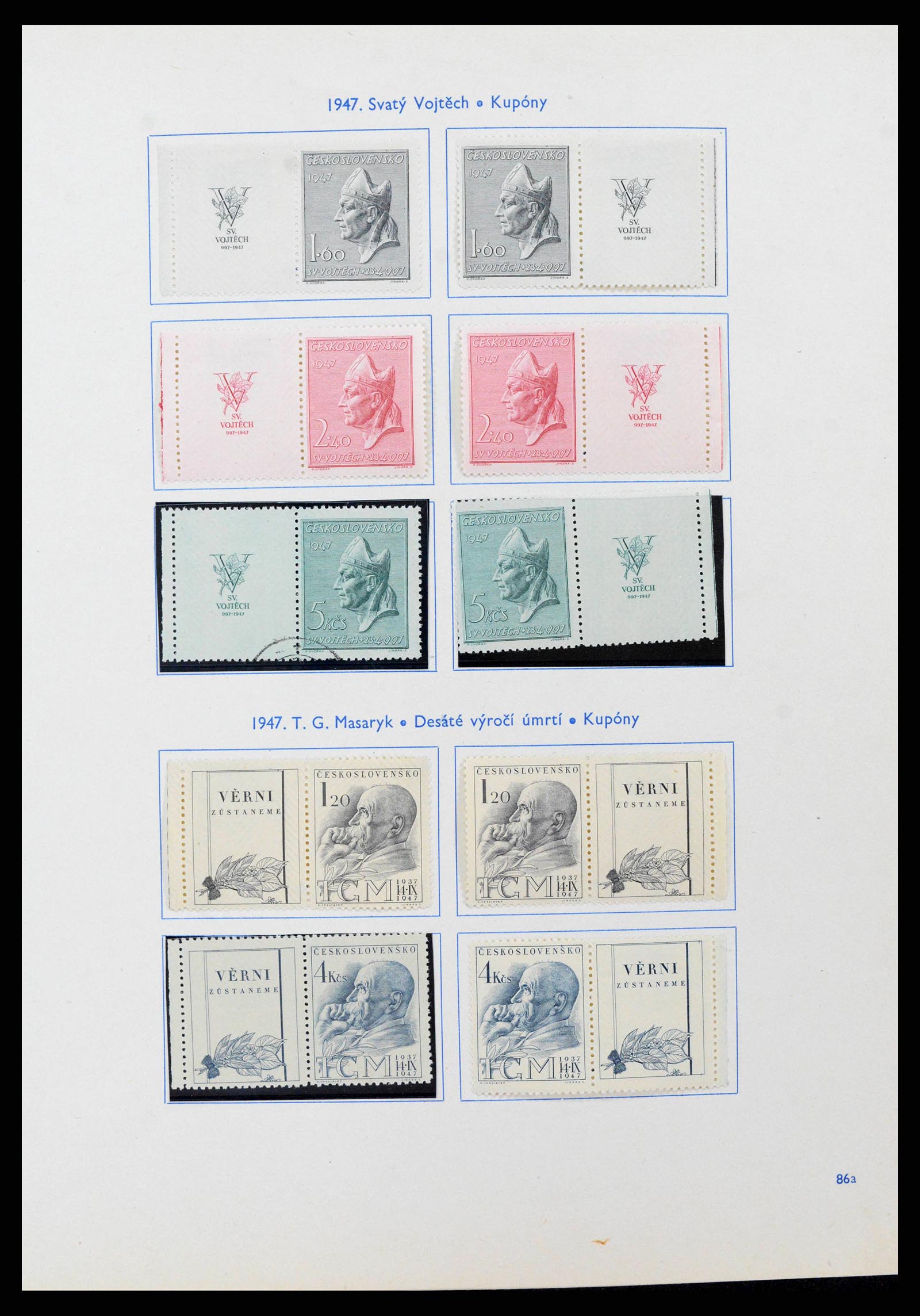 38213 0015 - Postzegelverzameling 38213 Tsjechoslowakije 1918-1990.
