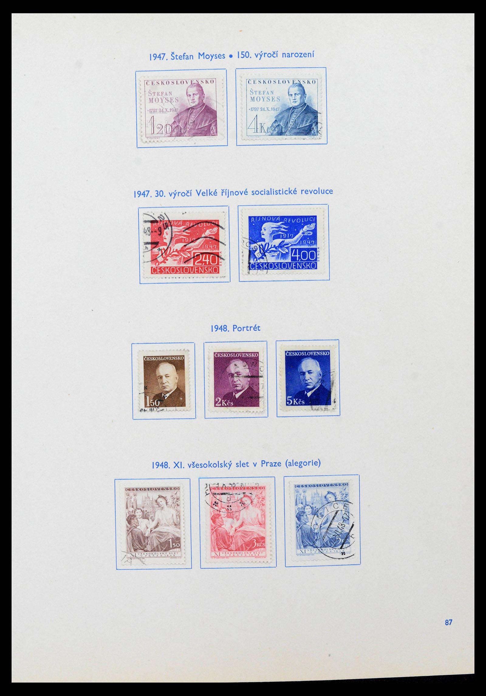 38213 0016 - Postzegelverzameling 38213 Tsjechoslowakije 1918-1990.