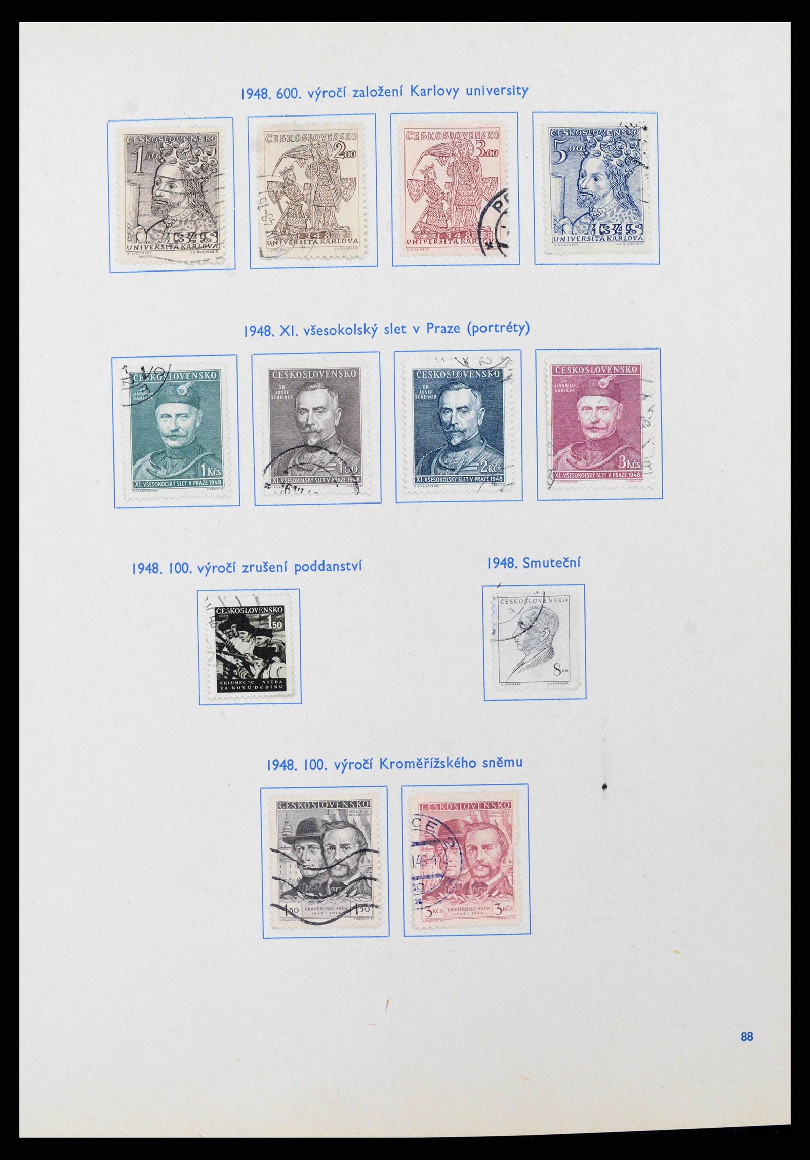 38213 0017 - Postzegelverzameling 38213 Tsjechoslowakije 1918-1990.