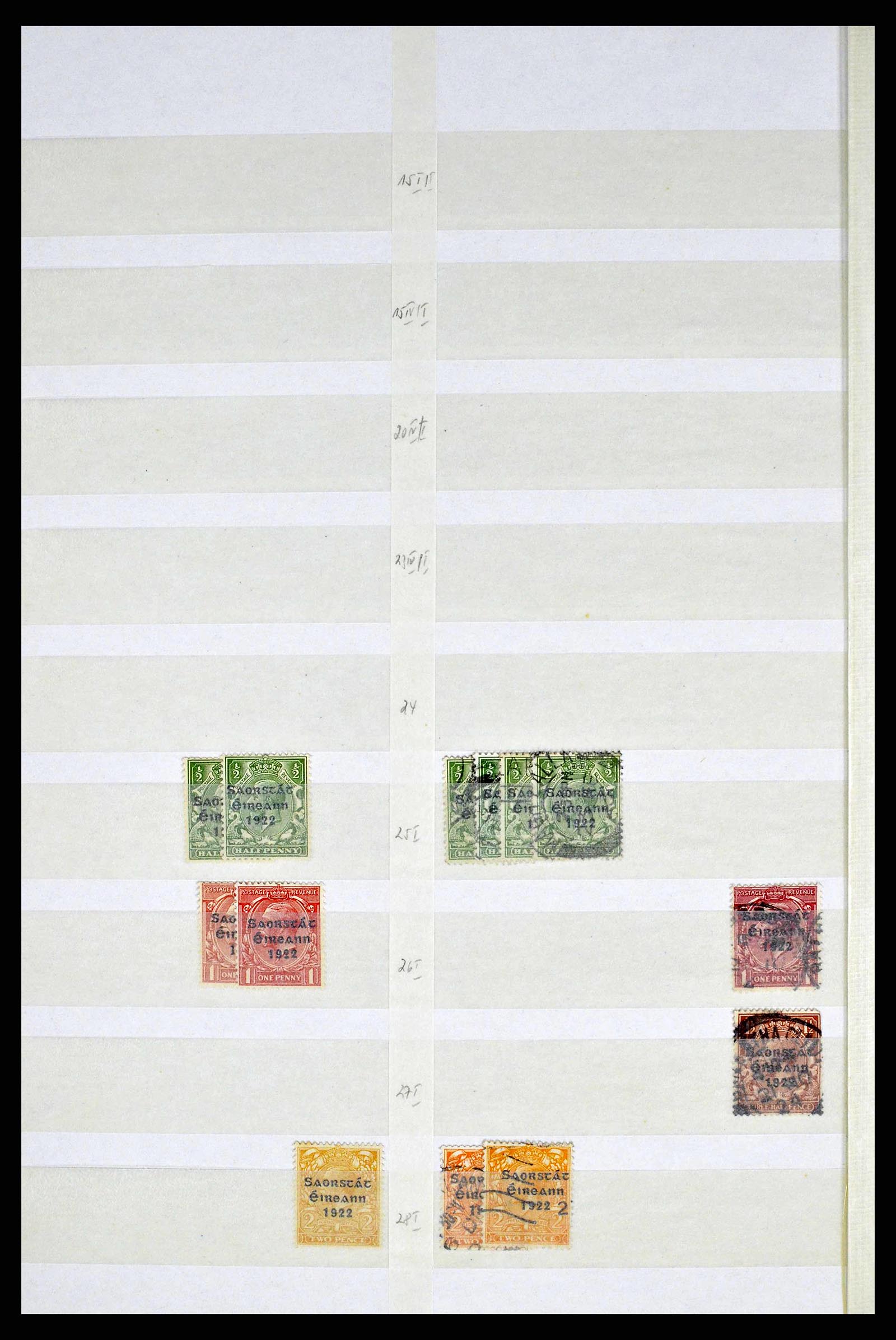 38214 0008 - Postzegelverzameling 38214 Ierland 1922-2000.