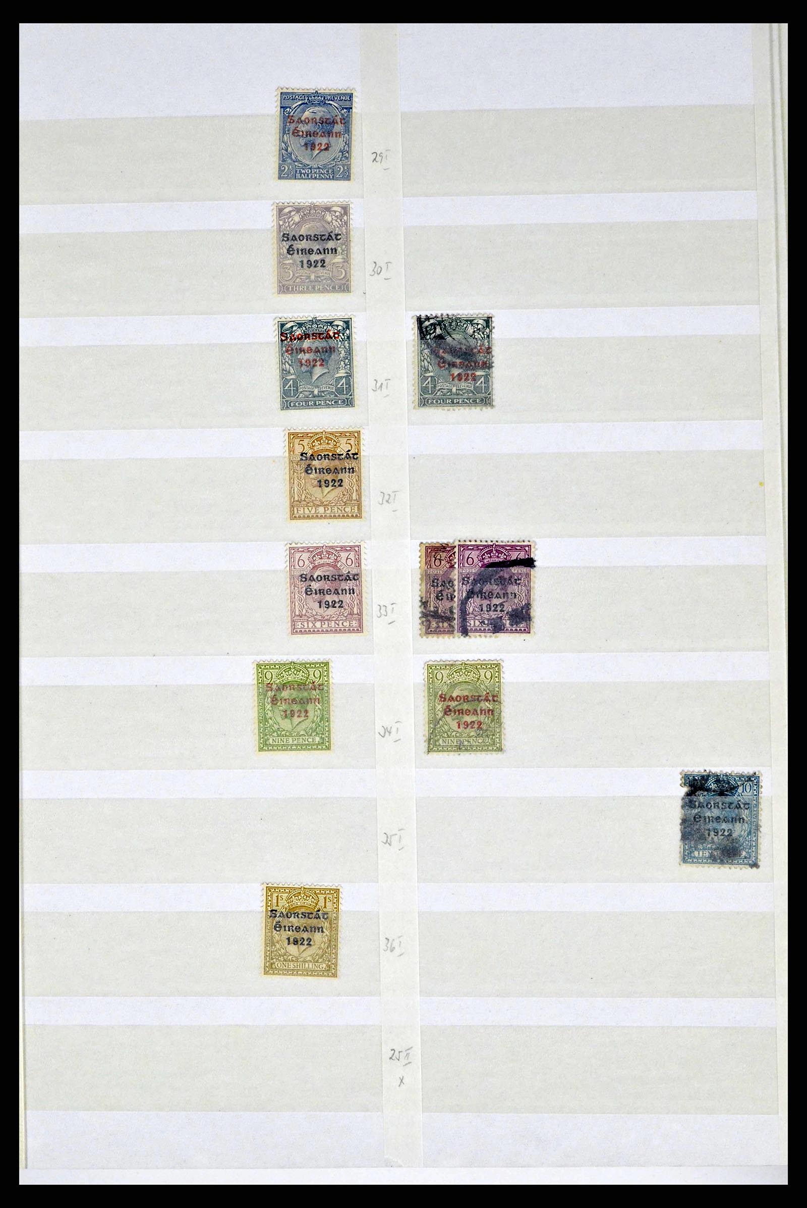 38214 0009 - Postzegelverzameling 38214 Ierland 1922-2000.