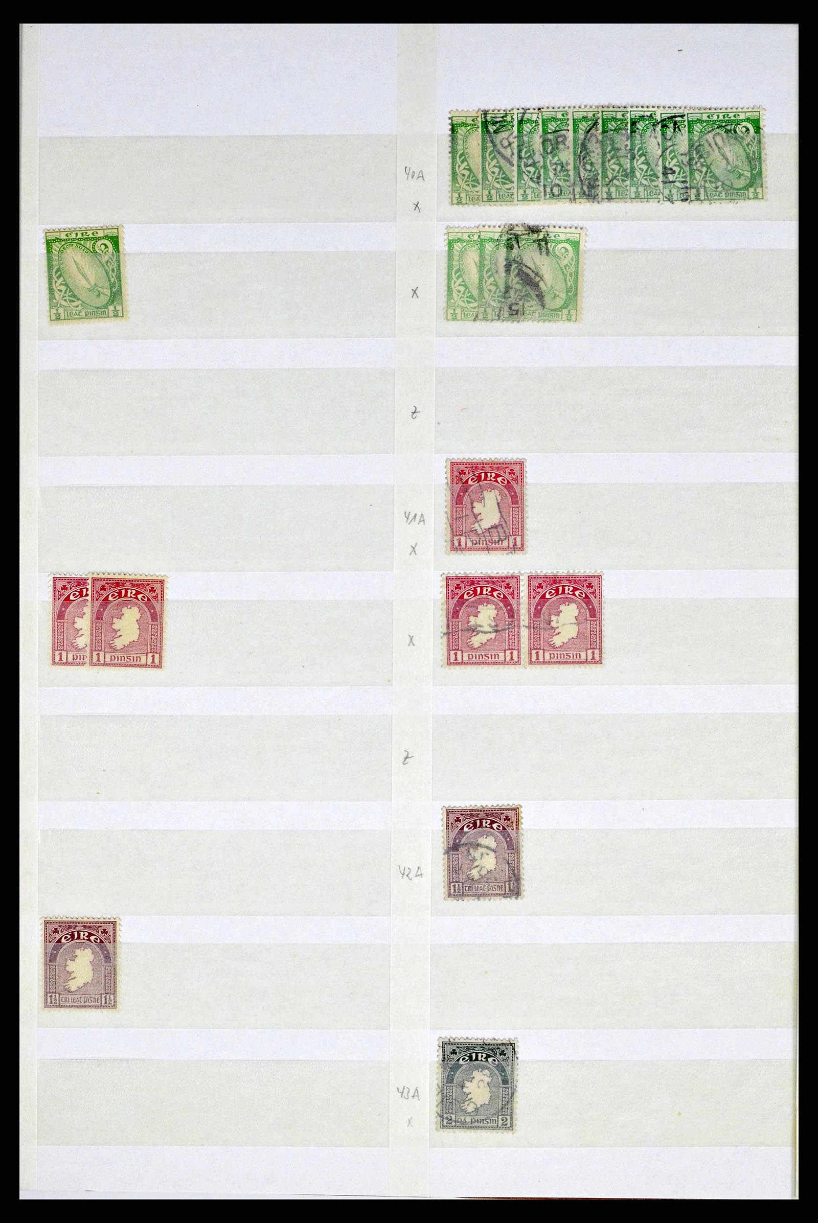 38214 0010 - Postzegelverzameling 38214 Ierland 1922-2000.