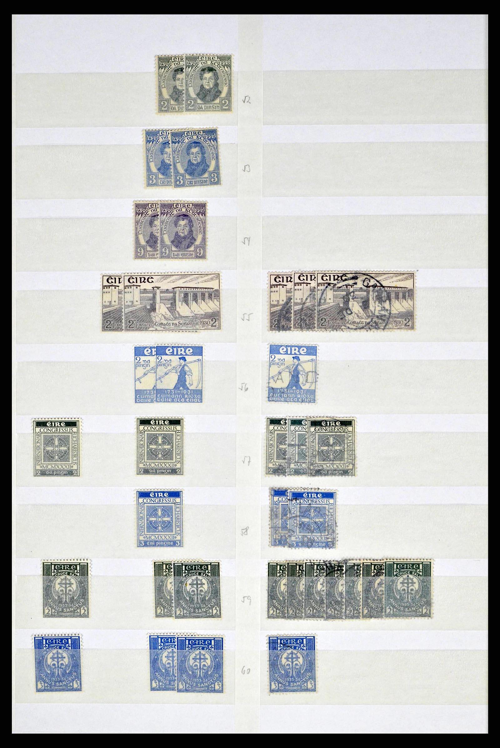 38214 0014 - Postzegelverzameling 38214 Ierland 1922-2000.