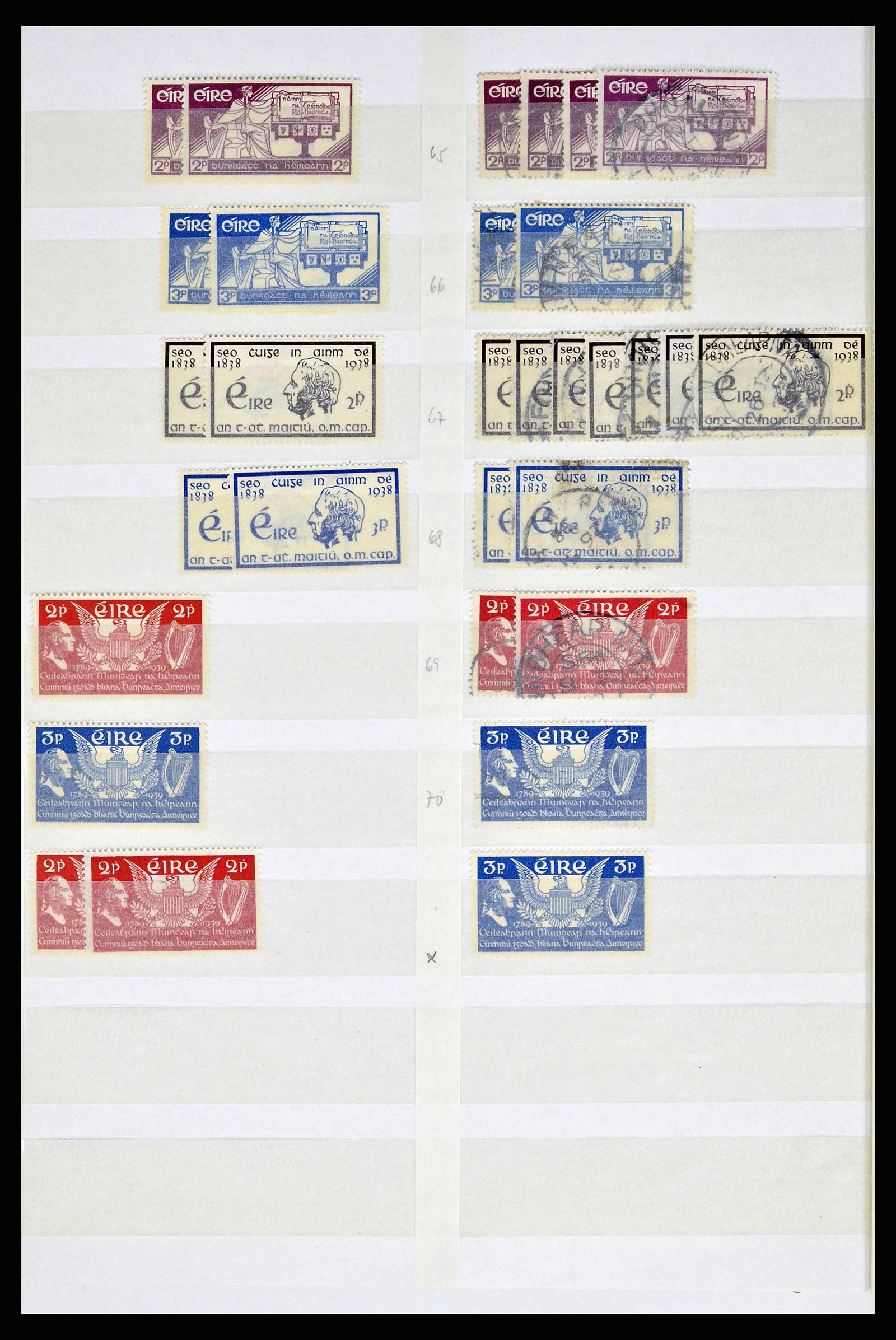 38214 0016 - Postzegelverzameling 38214 Ierland 1922-2000.
