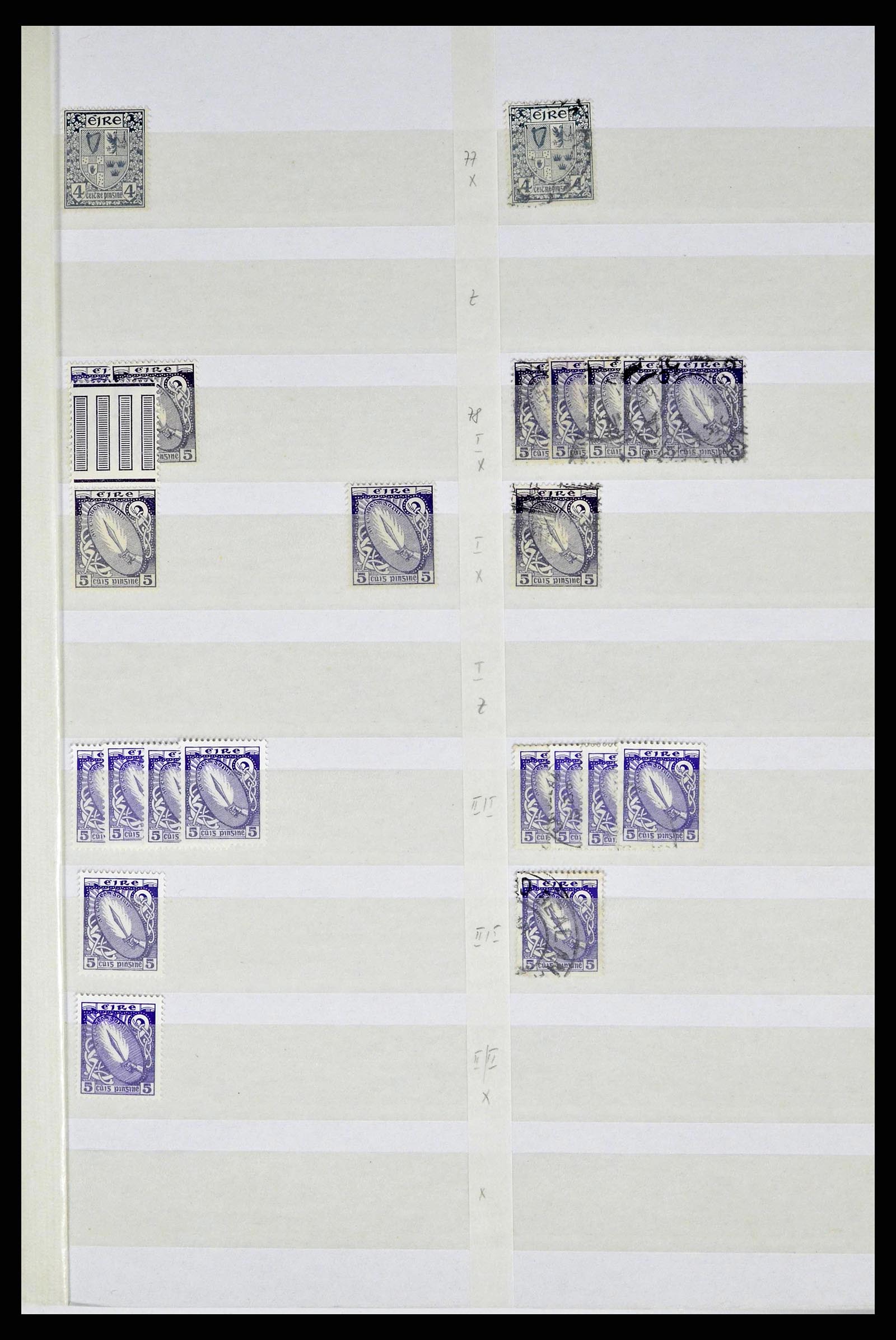 38214 0021 - Postzegelverzameling 38214 Ierland 1922-2000.