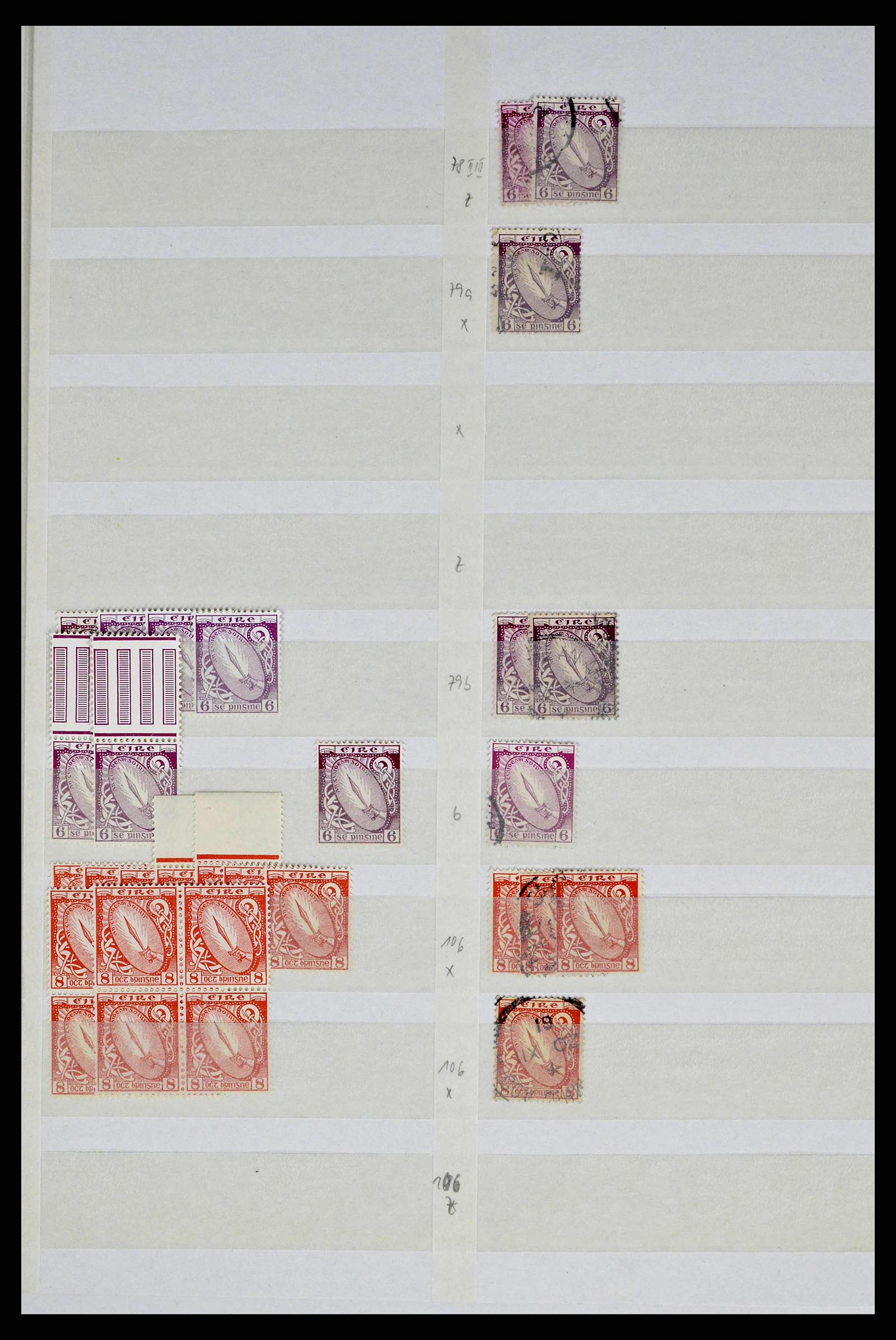 38214 0022 - Postzegelverzameling 38214 Ierland 1922-2000.