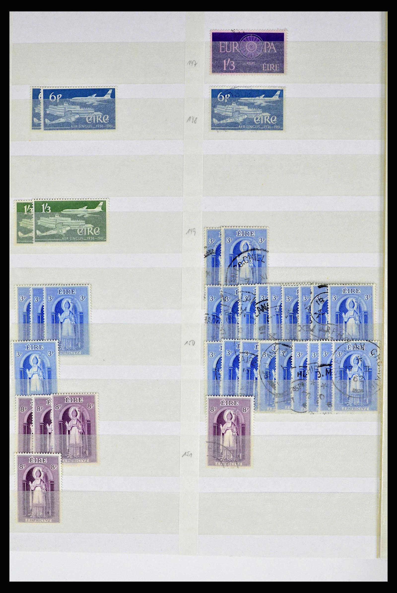 38214 0040 - Postzegelverzameling 38214 Ierland 1922-2000.