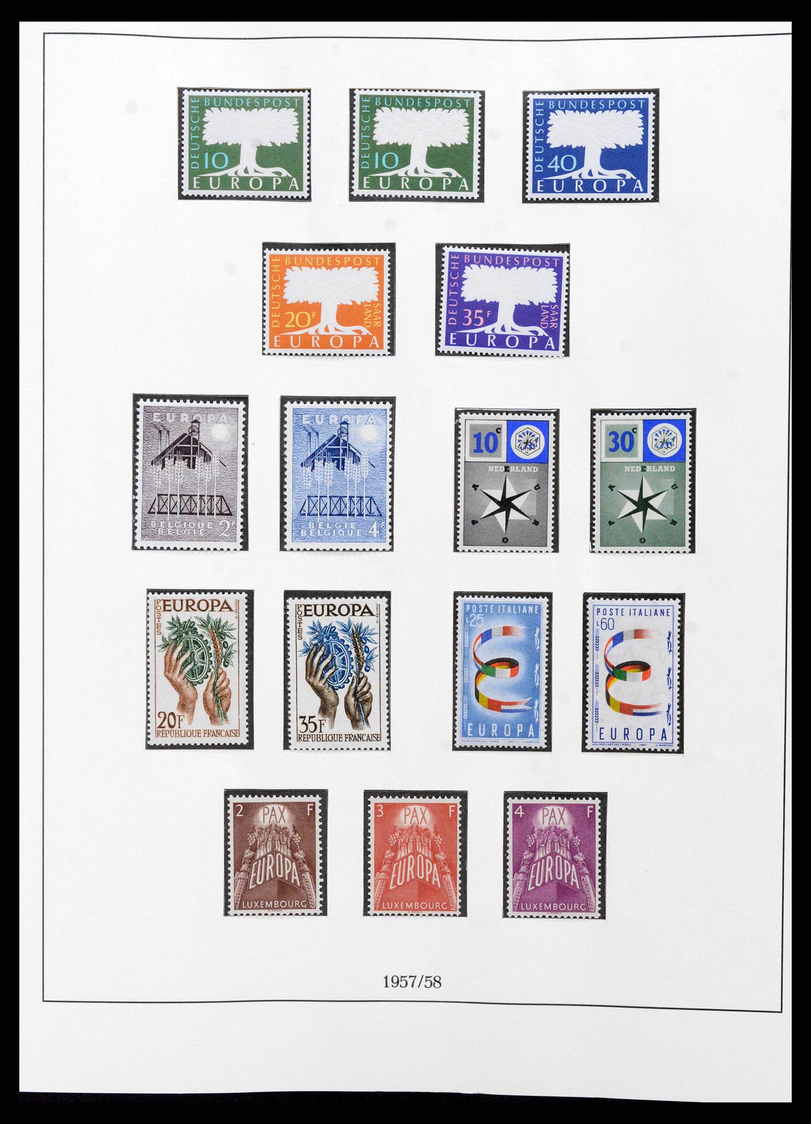 38216 0002 - Postzegelverzameling 38216 Europa Cept compleet 1956-2001.