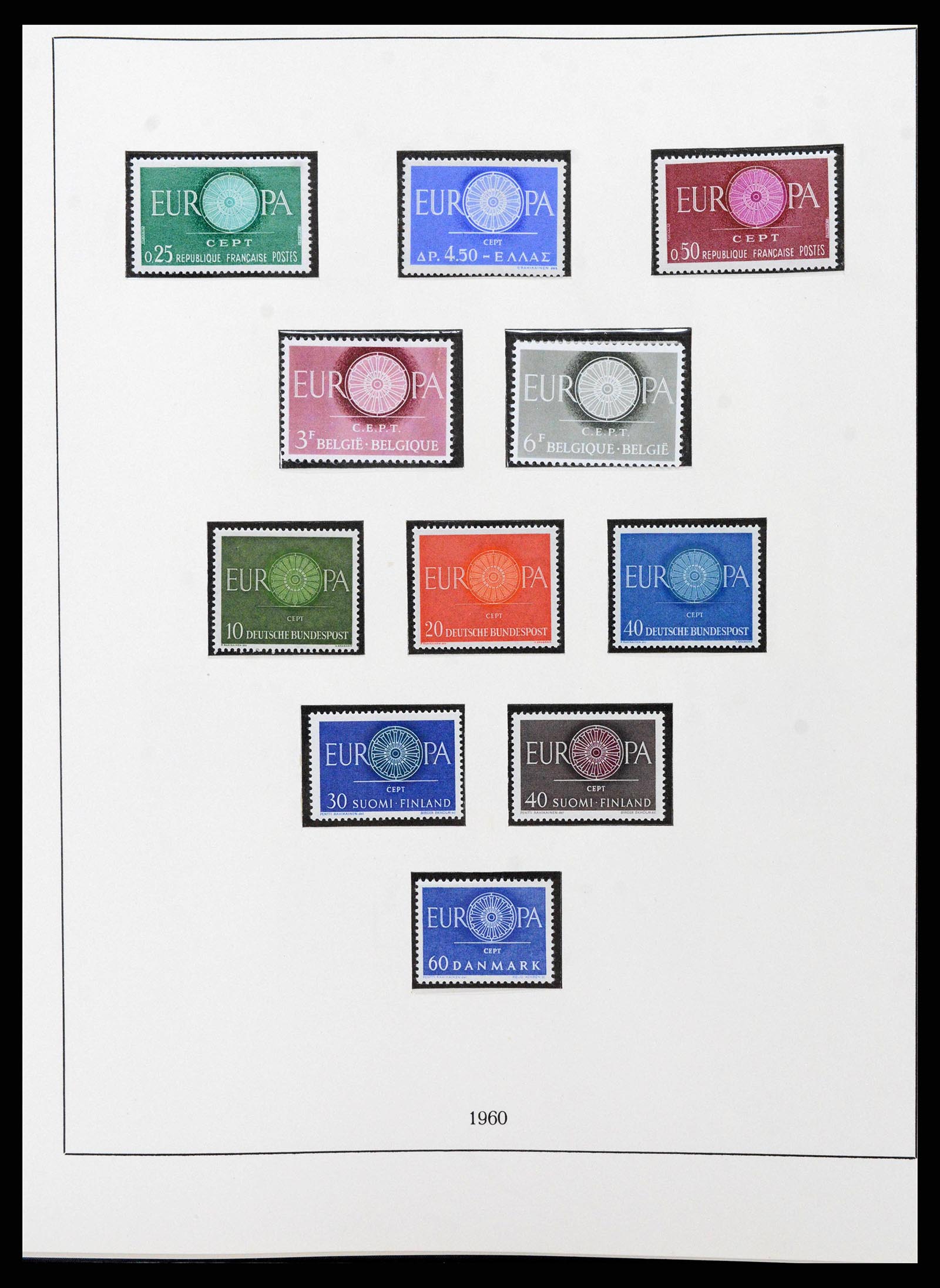 38216 0006 - Postzegelverzameling 38216 Europa Cept compleet 1956-2001.