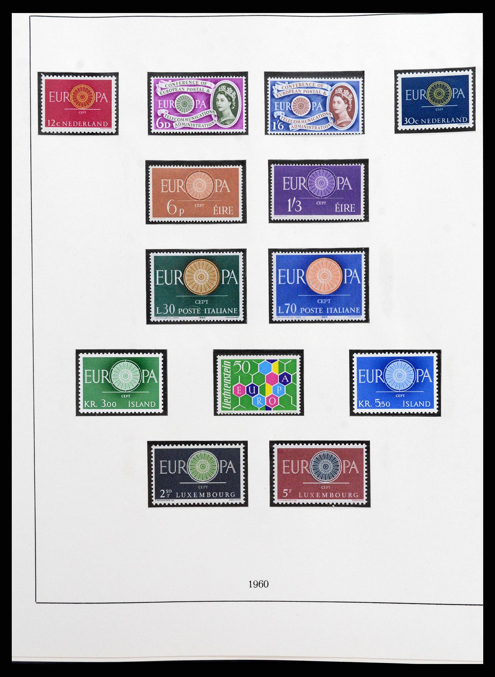 38216 0007 - Postzegelverzameling 38216 Europa Cept compleet 1956-2001.