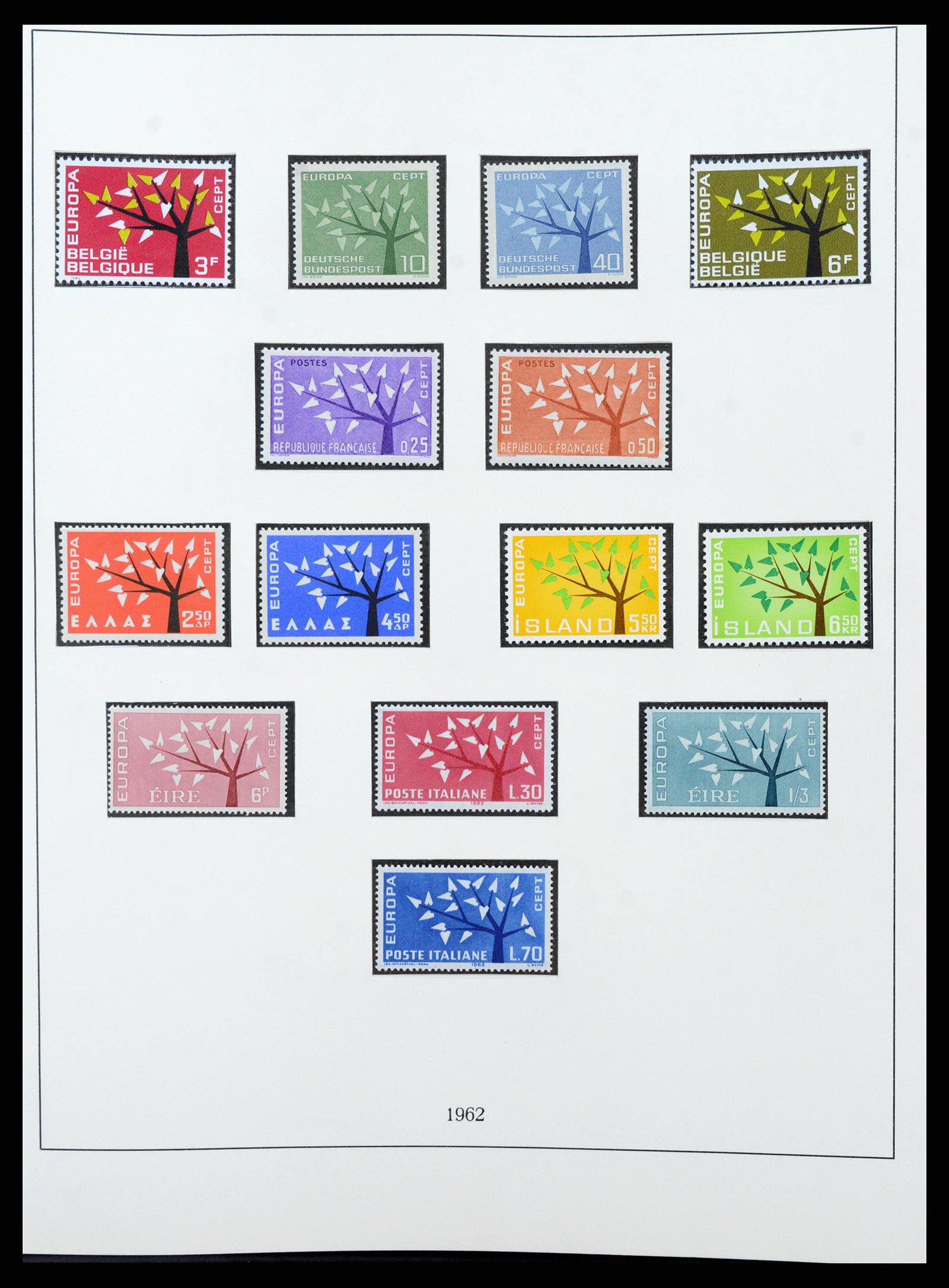 38216 0013 - Postzegelverzameling 38216 Europa Cept compleet 1956-2001.