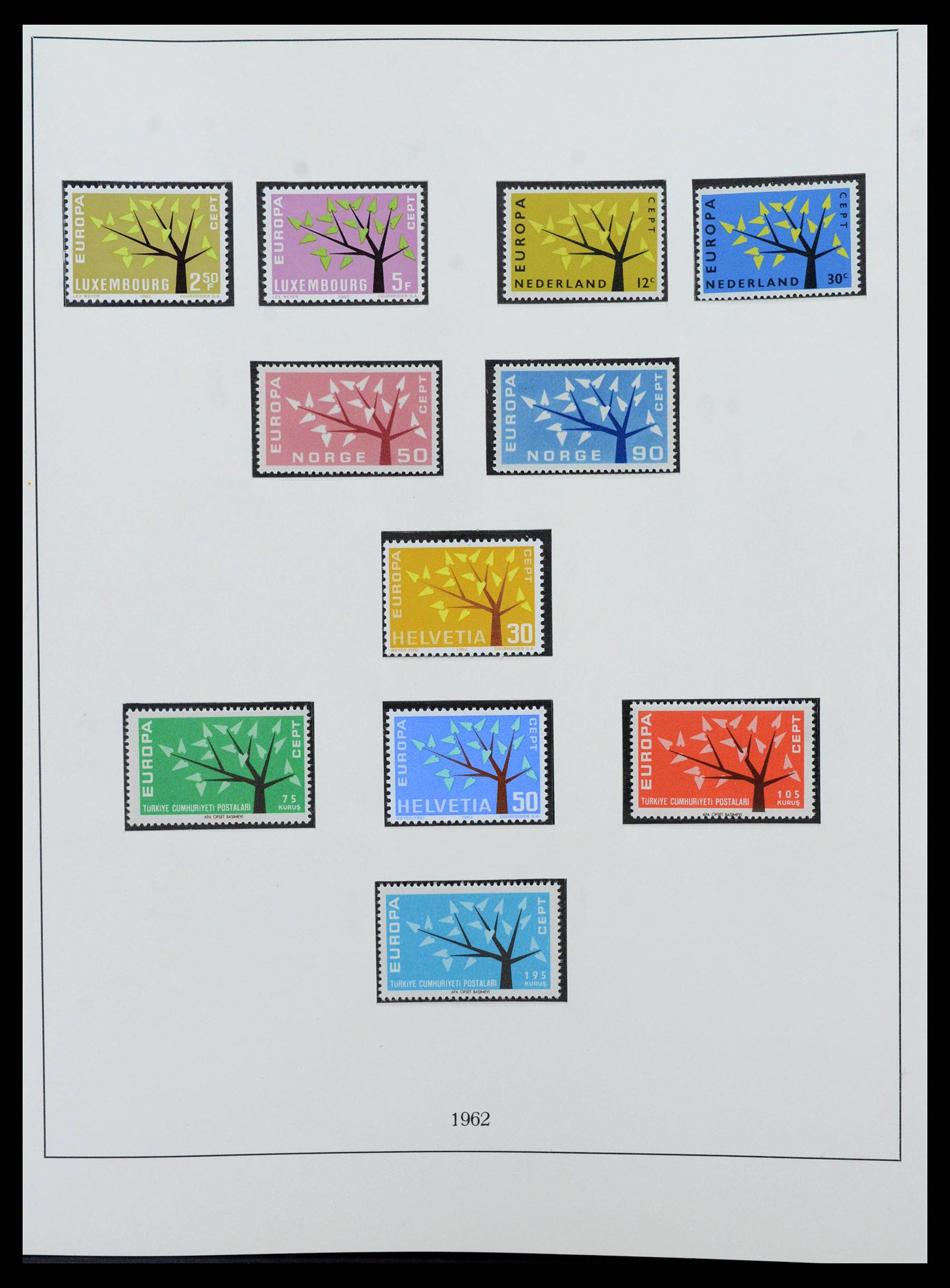 38216 0014 - Postzegelverzameling 38216 Europa Cept compleet 1956-2001.