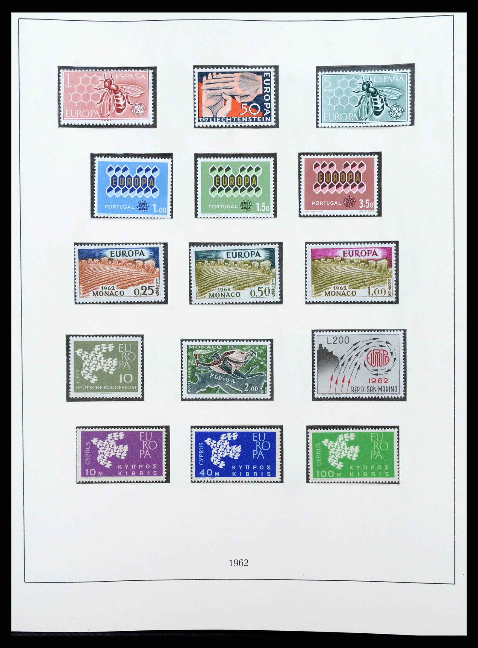 38216 0015 - Postzegelverzameling 38216 Europa Cept compleet 1956-2001.