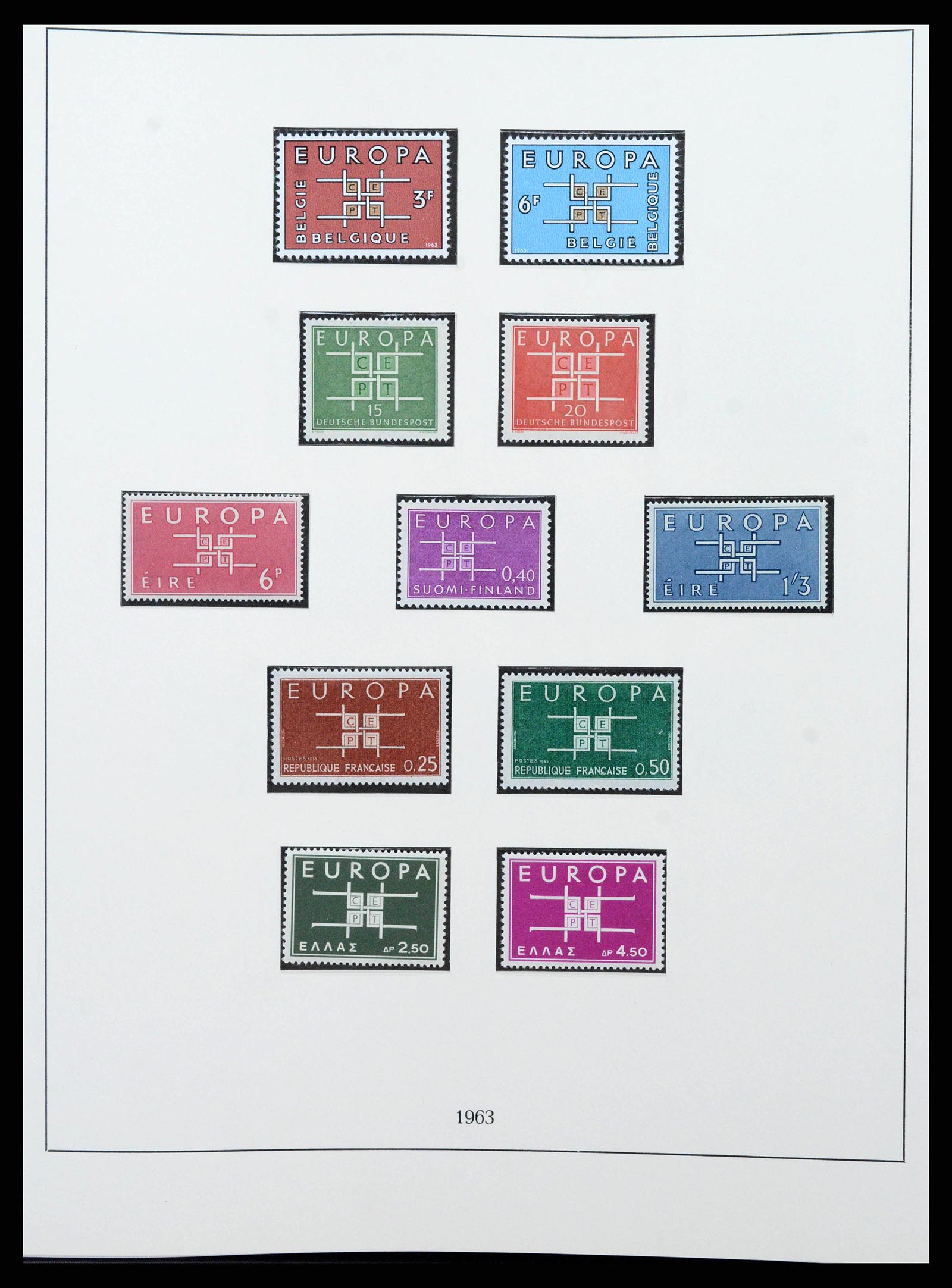 38216 0016 - Postzegelverzameling 38216 Europa Cept compleet 1956-2001.