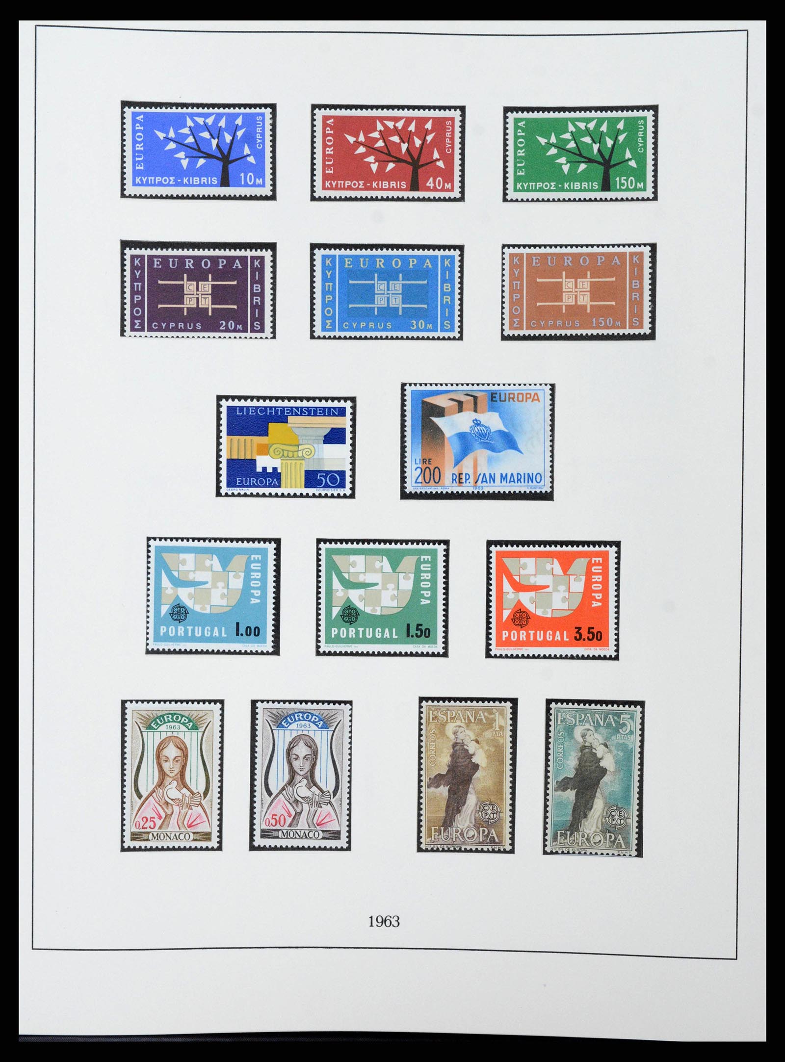 38216 0018 - Postzegelverzameling 38216 Europa Cept compleet 1956-2001.