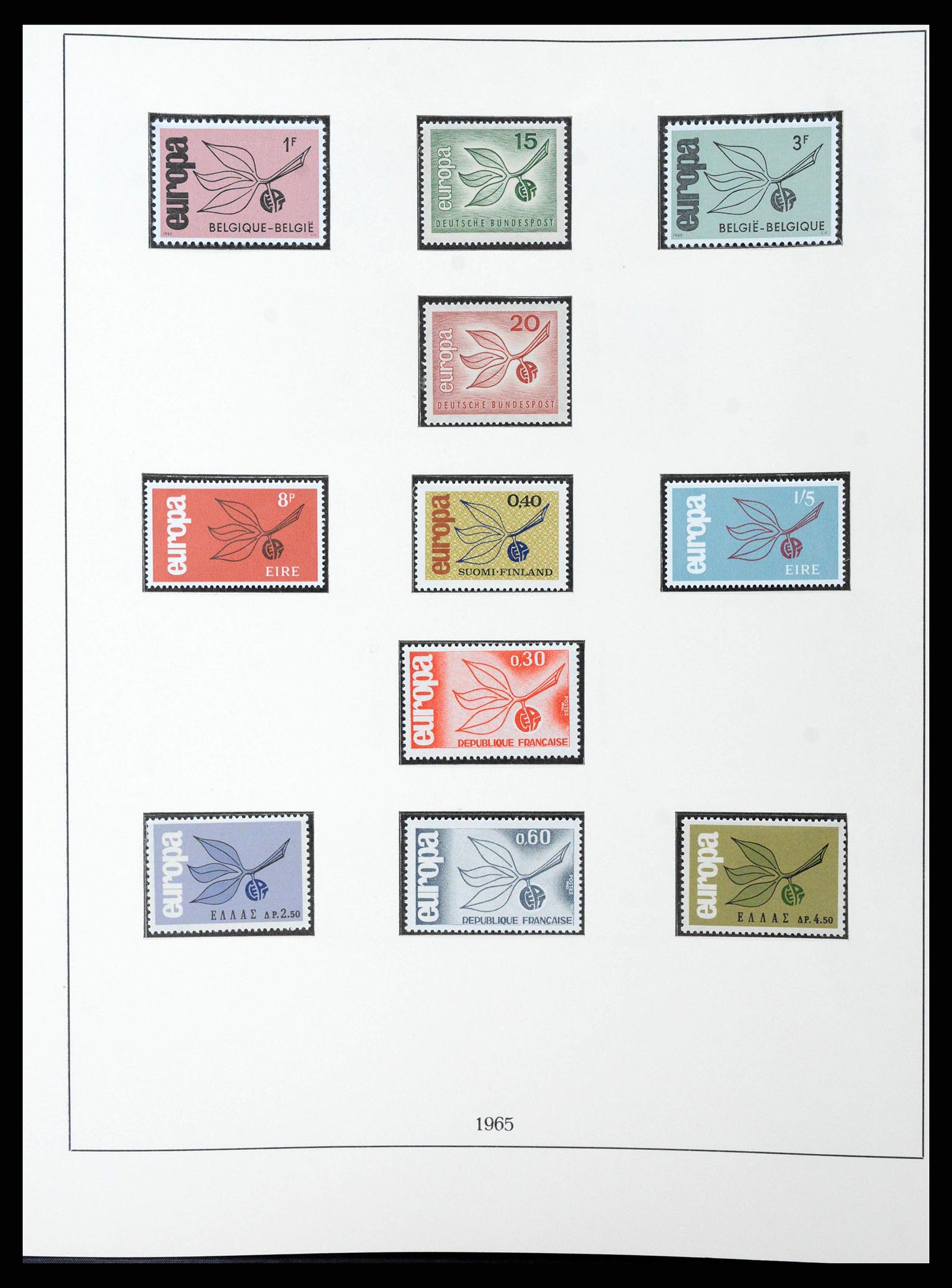 38216 0022 - Postzegelverzameling 38216 Europa Cept compleet 1956-2001.