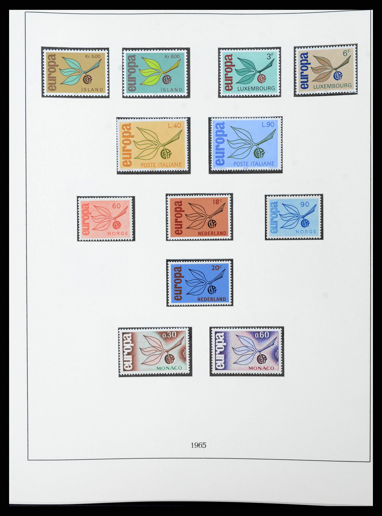 38216 0023 - Postzegelverzameling 38216 Europa Cept compleet 1956-2001.