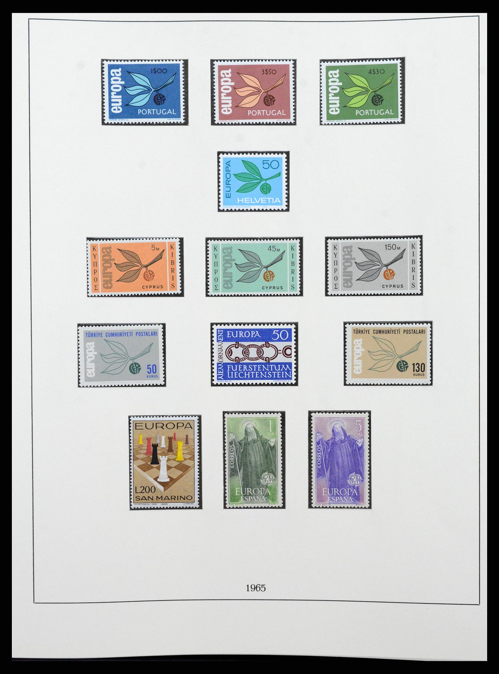 38216 0024 - Postzegelverzameling 38216 Europa Cept compleet 1956-2001.
