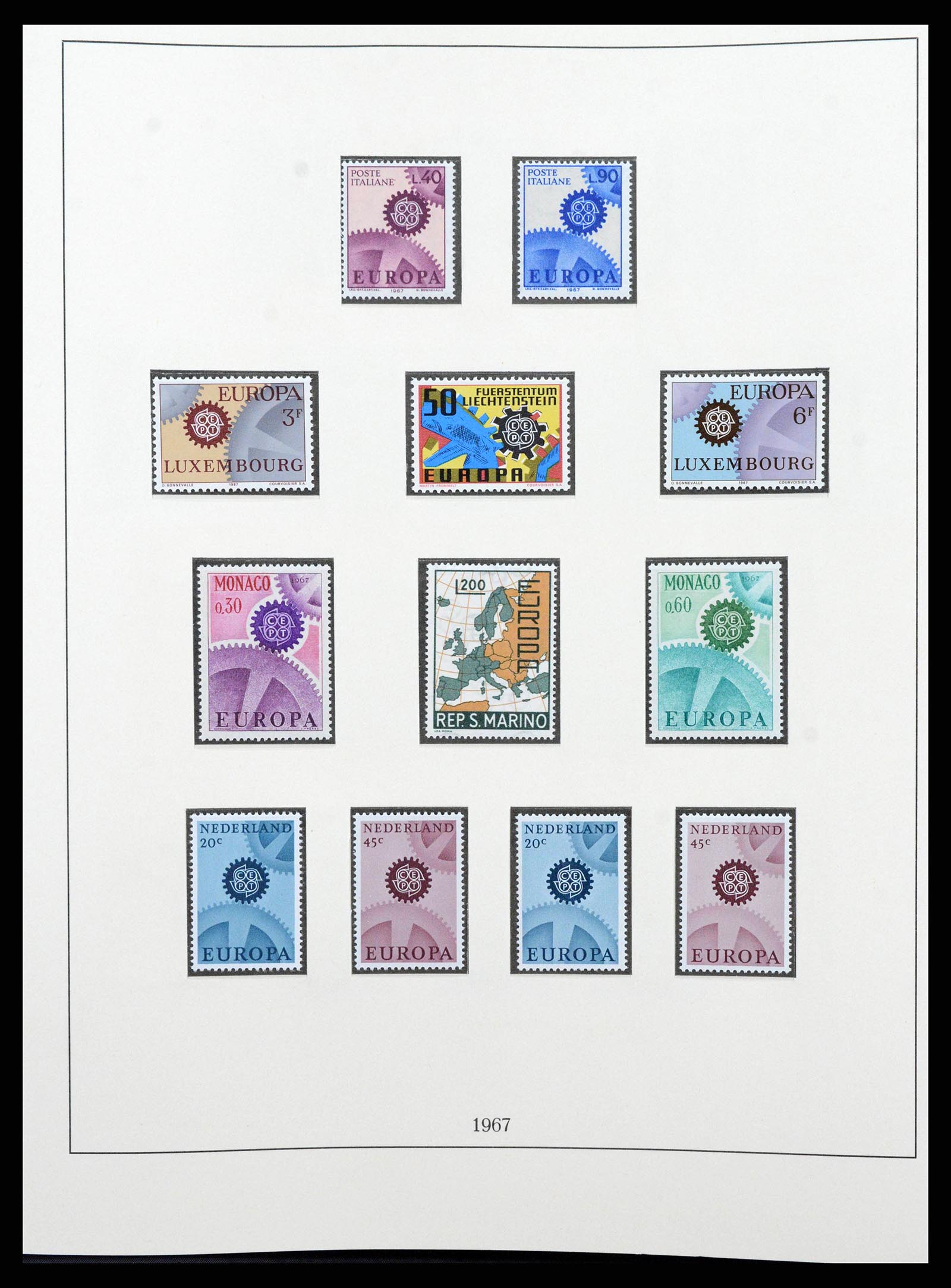 38216 0029 - Stamp collection 38216 Europa Cept complete 1956-2001.