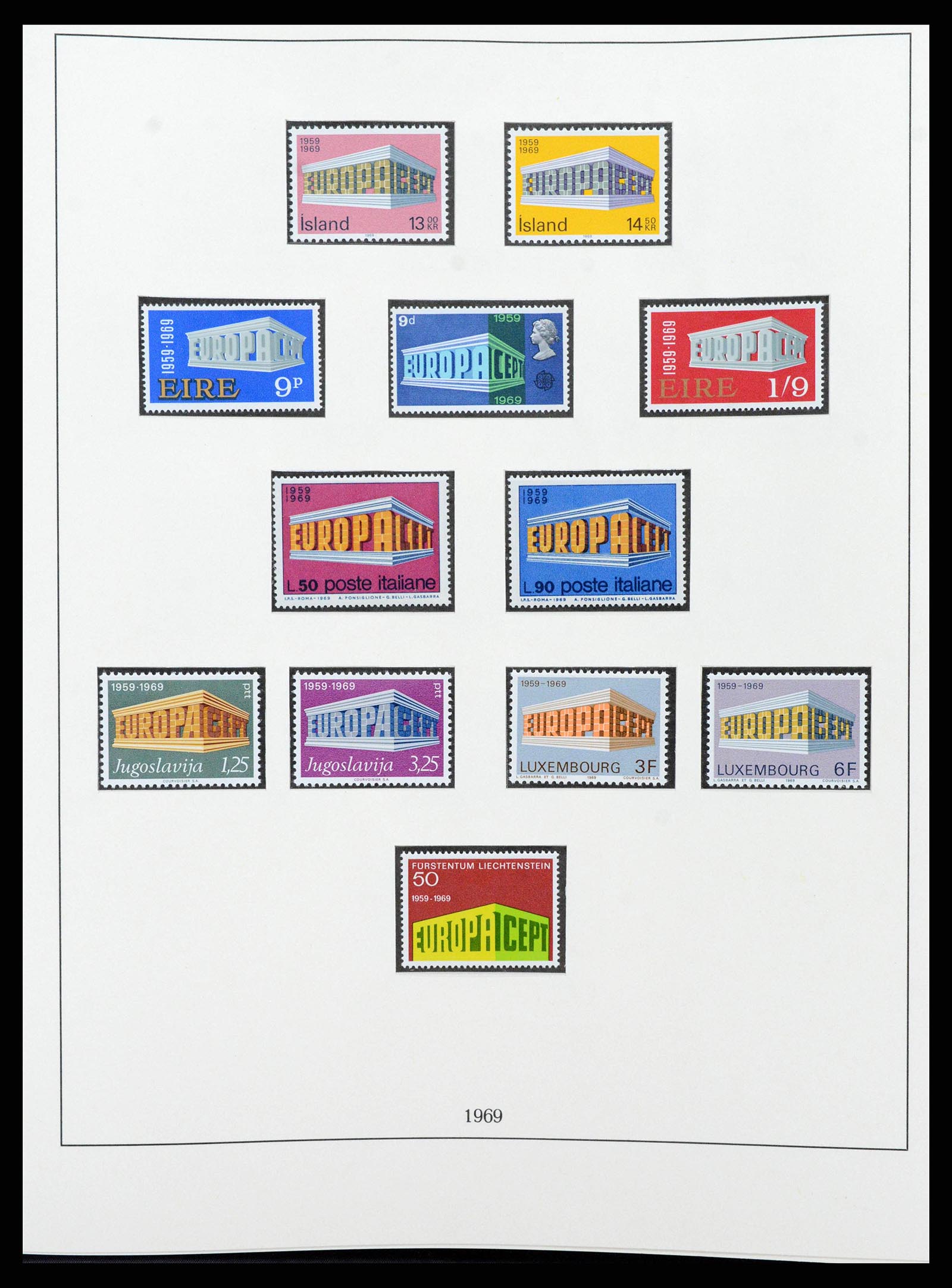 38216 0035 - Postzegelverzameling 38216 Europa Cept compleet 1956-2001.