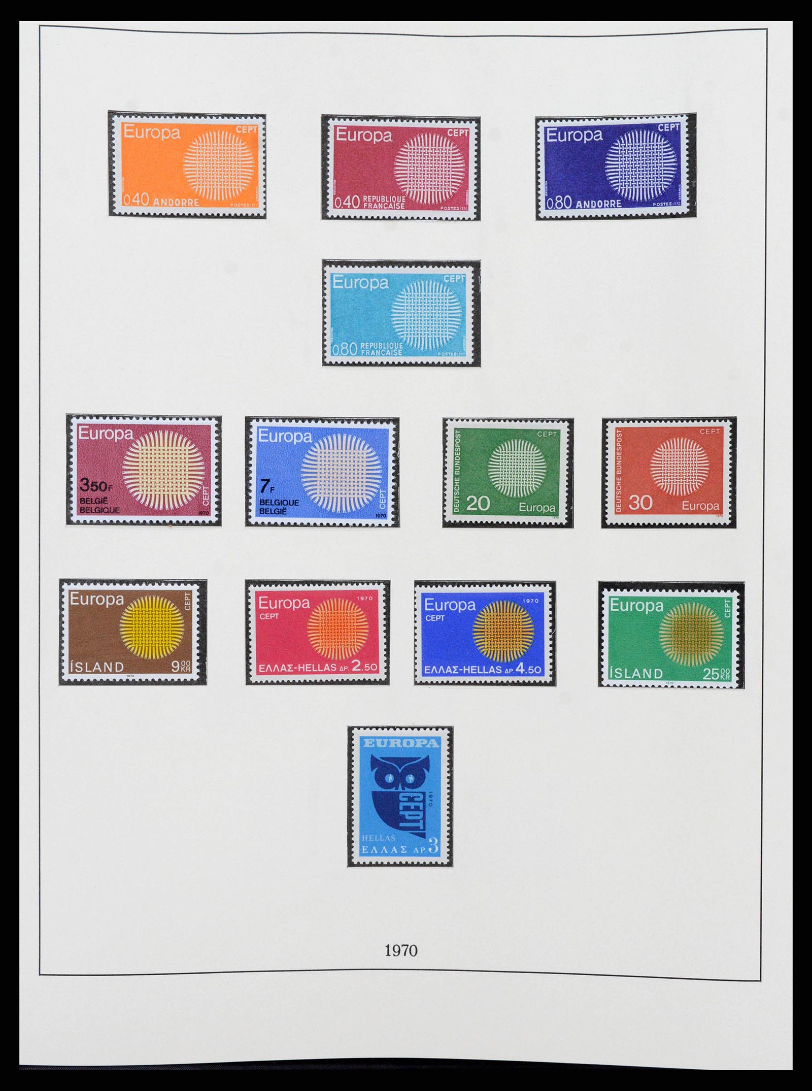 38216 0038 - Postzegelverzameling 38216 Europa Cept compleet 1956-2001.