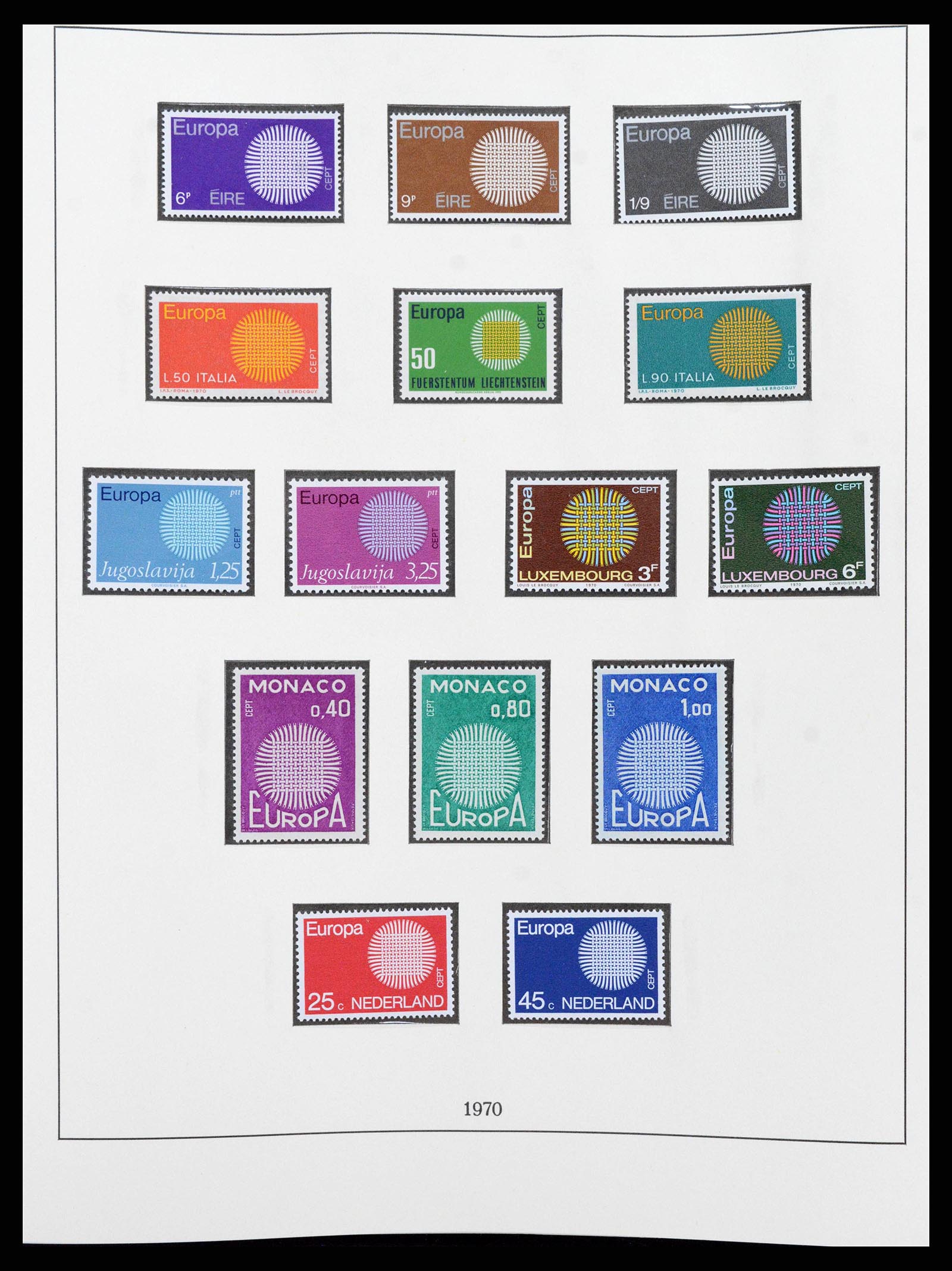 38216 0039 - Postzegelverzameling 38216 Europa Cept compleet 1956-2001.