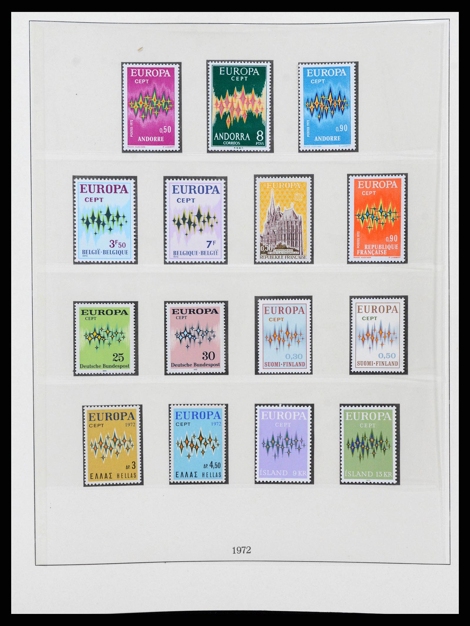 38216 0044 - Postzegelverzameling 38216 Europa Cept compleet 1956-2001.