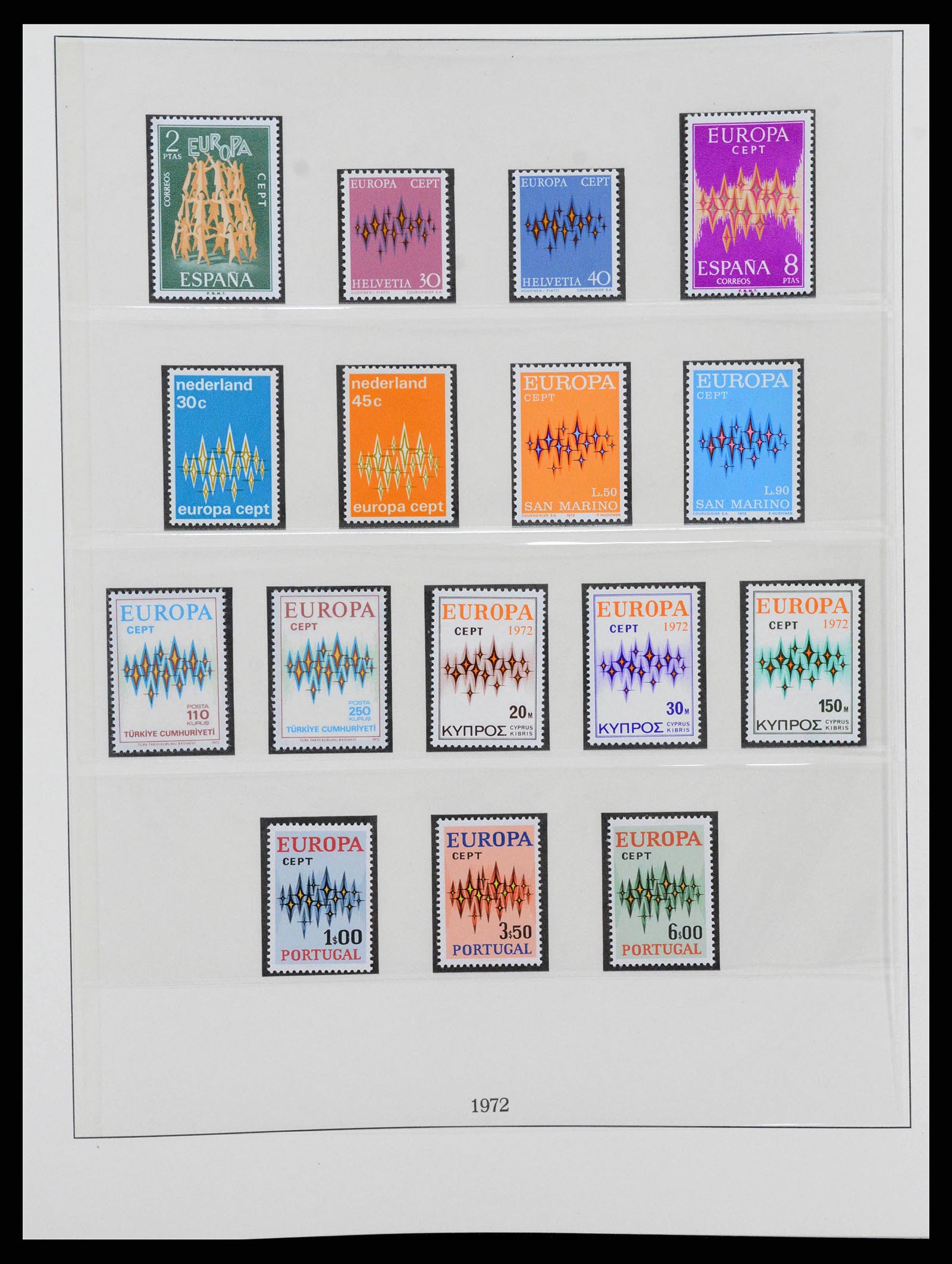 38216 0046 - Postzegelverzameling 38216 Europa Cept compleet 1956-2001.