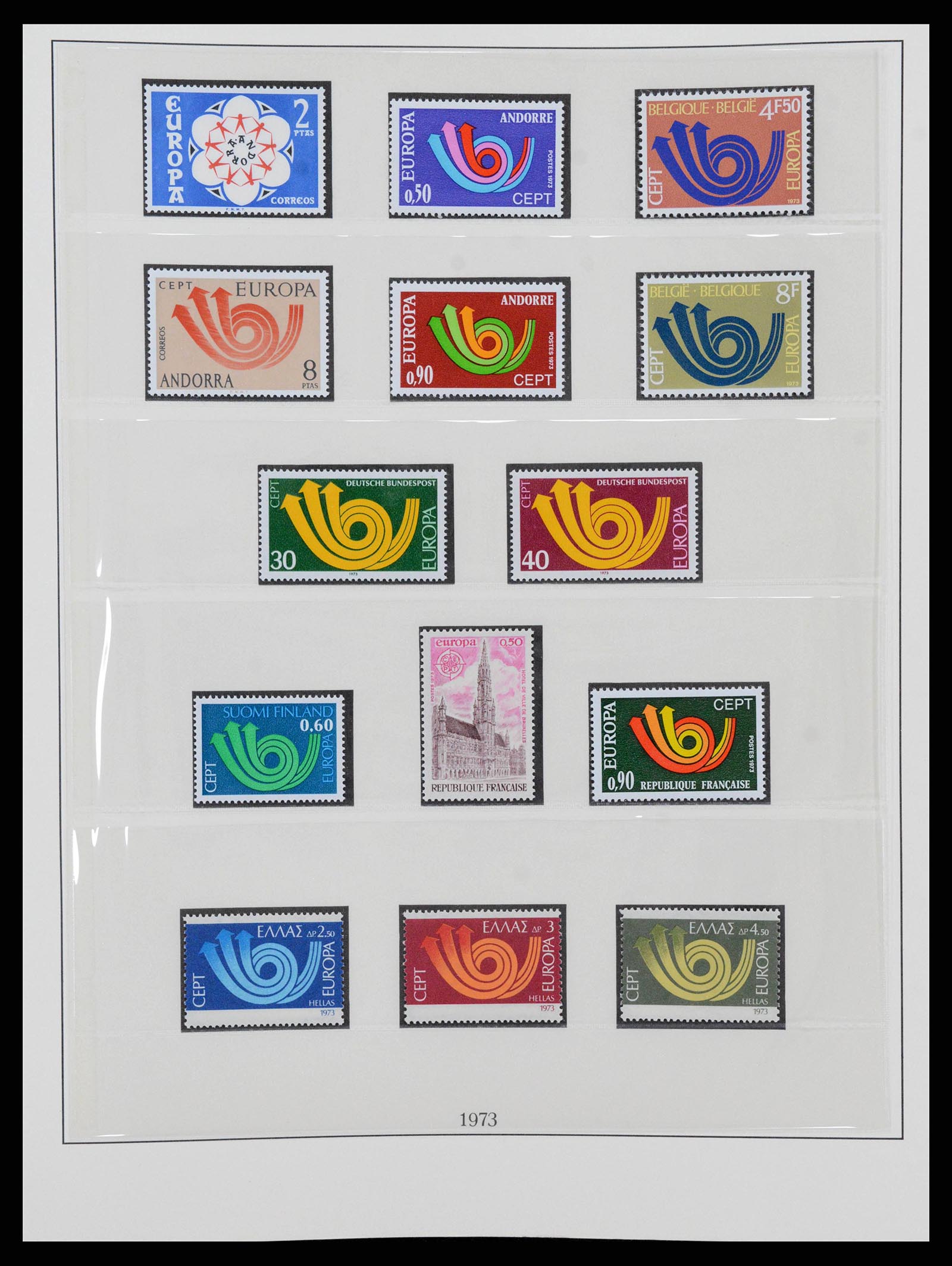 38216 0047 - Postzegelverzameling 38216 Europa Cept compleet 1956-2001.