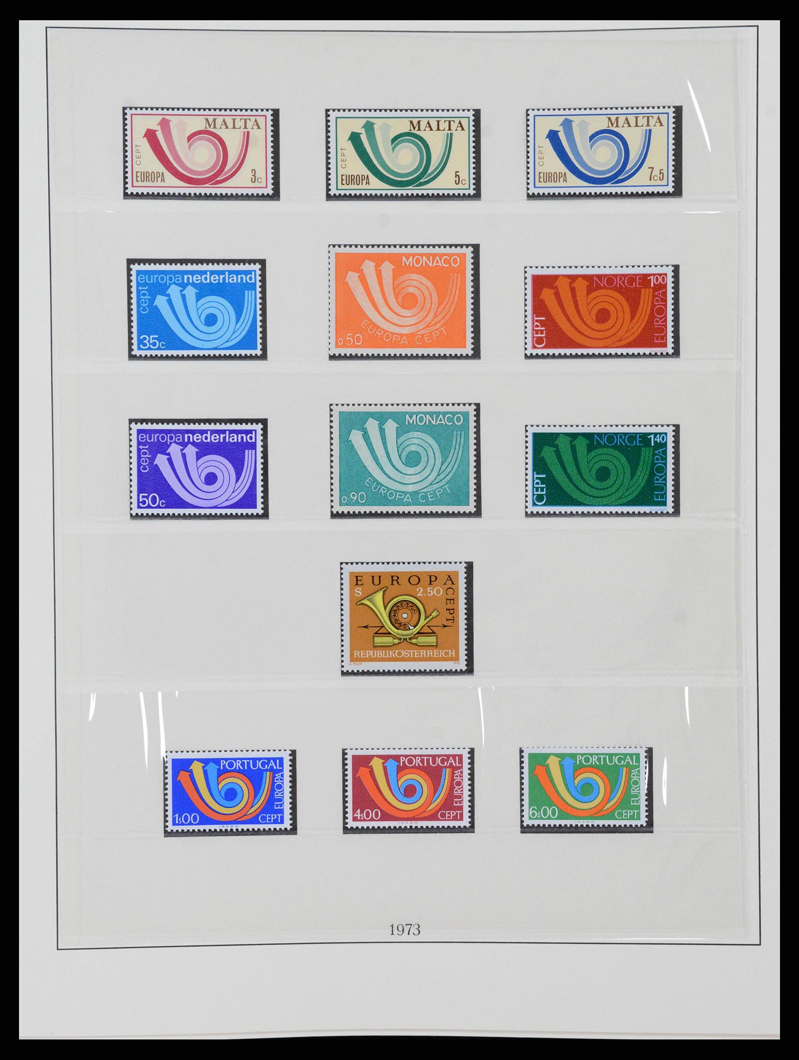 38216 0049 - Postzegelverzameling 38216 Europa Cept compleet 1956-2001.