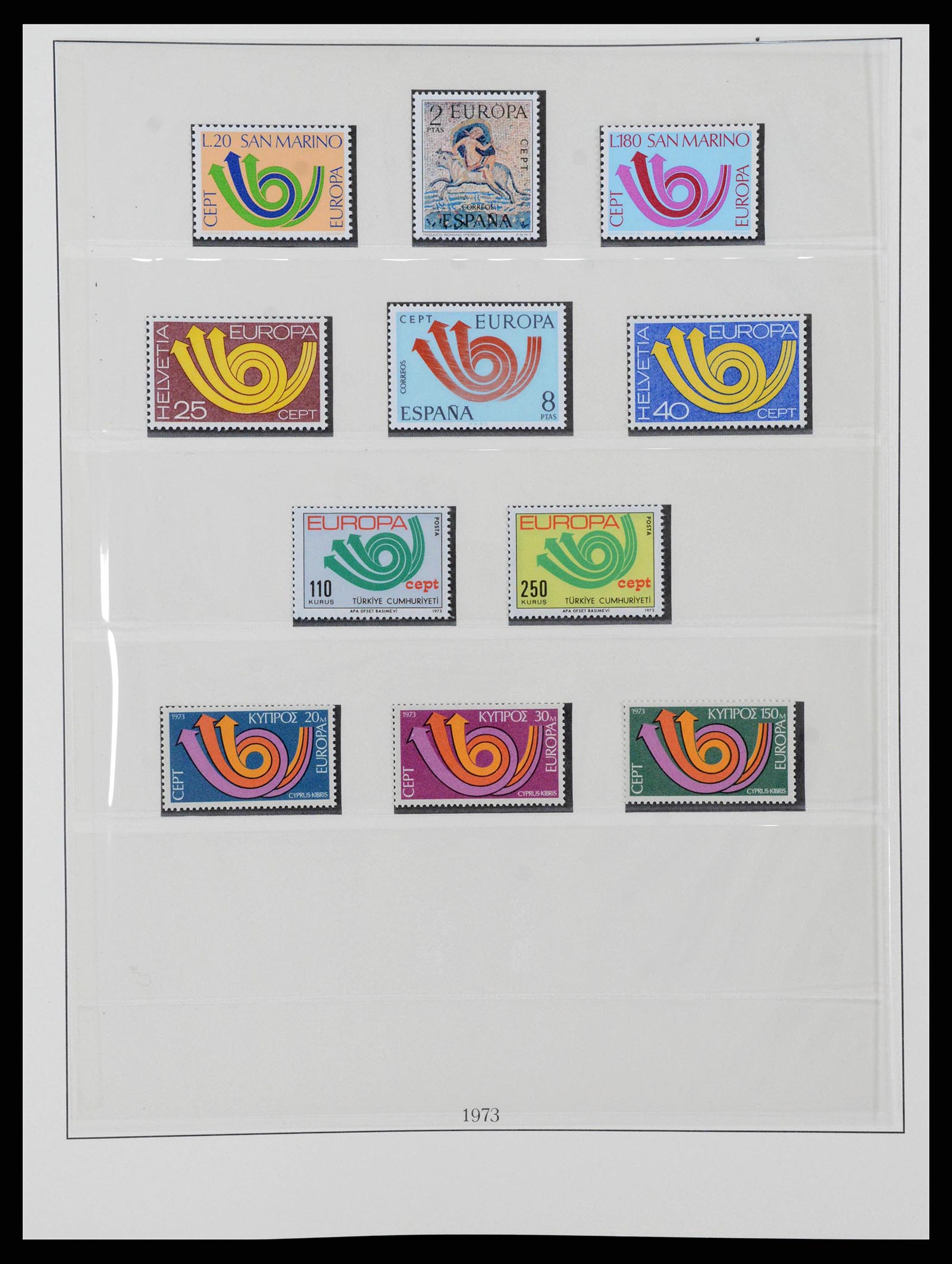 38216 0050 - Postzegelverzameling 38216 Europa Cept compleet 1956-2001.