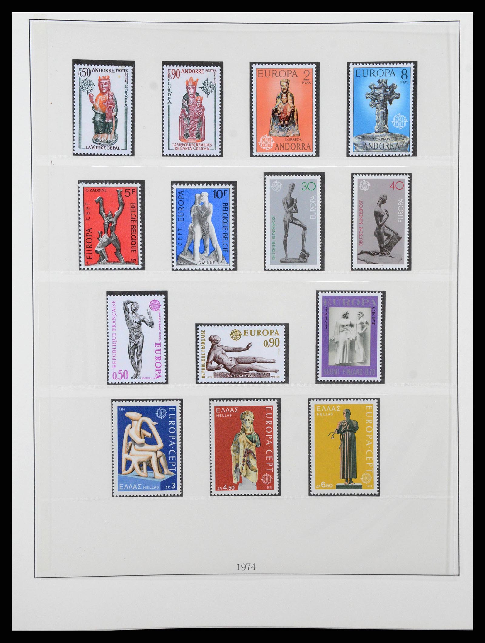 38216 0051 - Postzegelverzameling 38216 Europa Cept compleet 1956-2001.