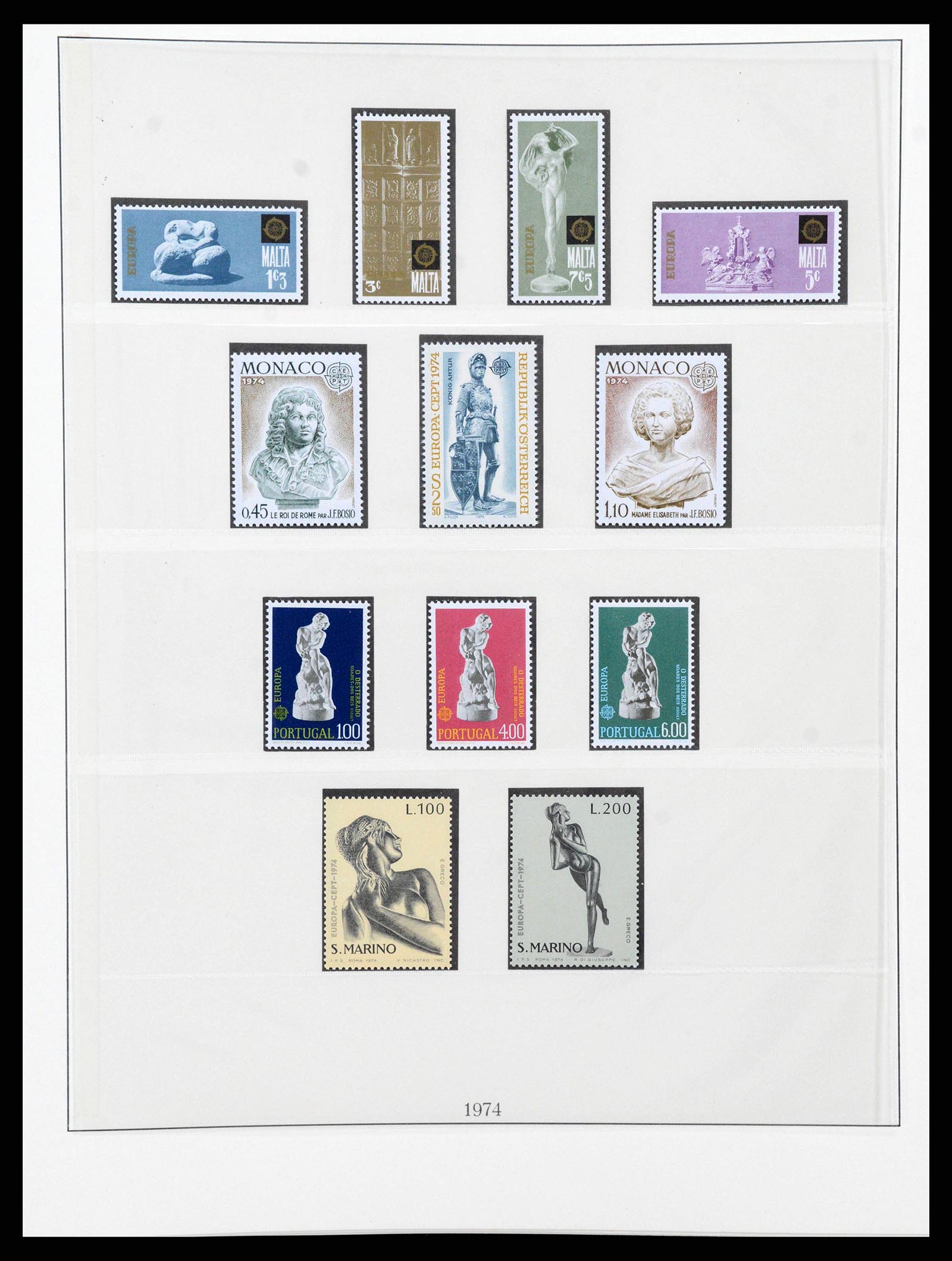38216 0058 - Postzegelverzameling 38216 Europa Cept compleet 1956-2001.