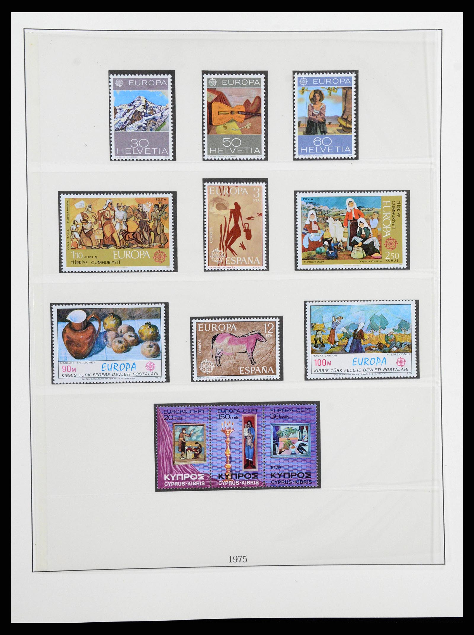38216 0065 - Postzegelverzameling 38216 Europa Cept compleet 1956-2001.