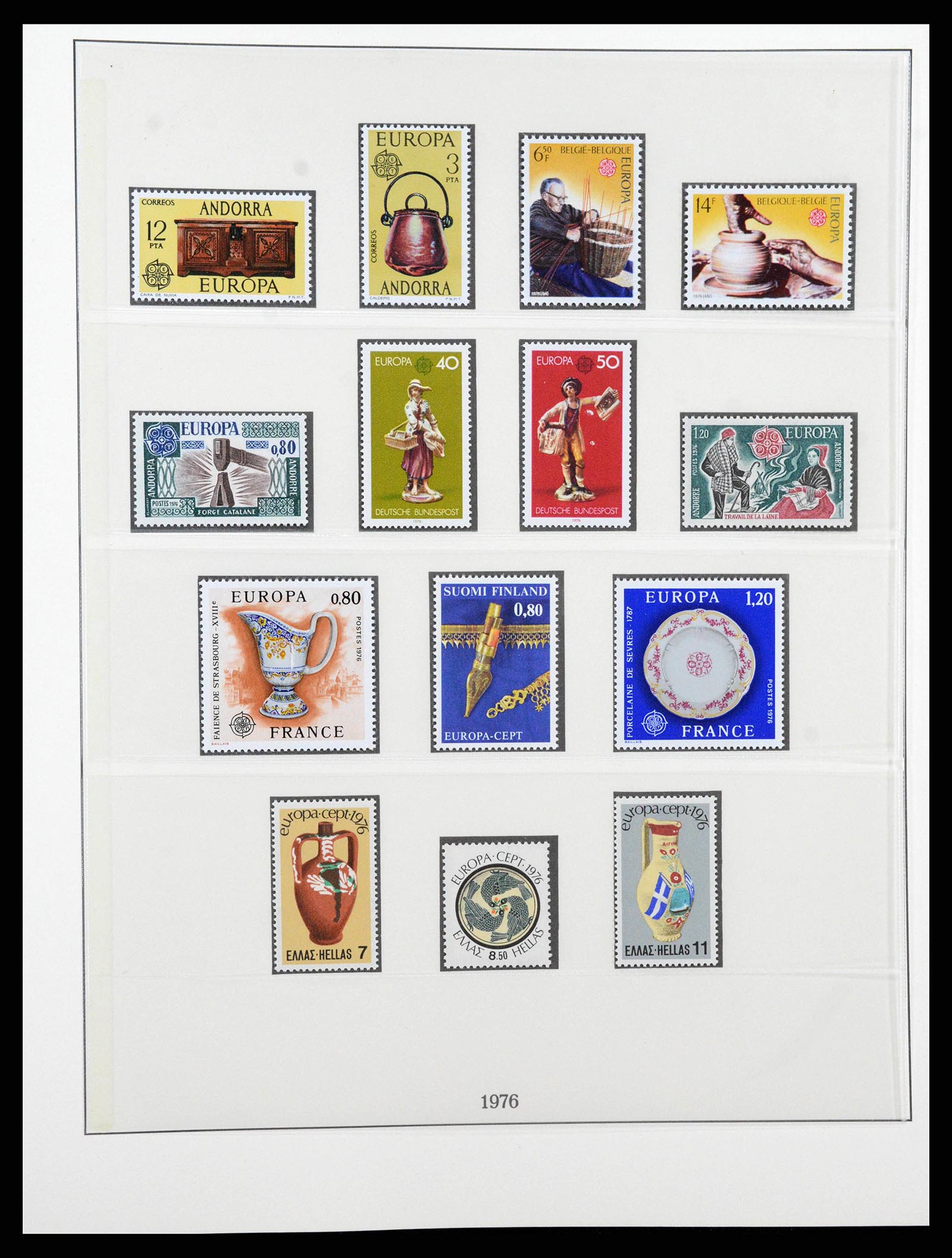 38216 0066 - Postzegelverzameling 38216 Europa Cept compleet 1956-2001.