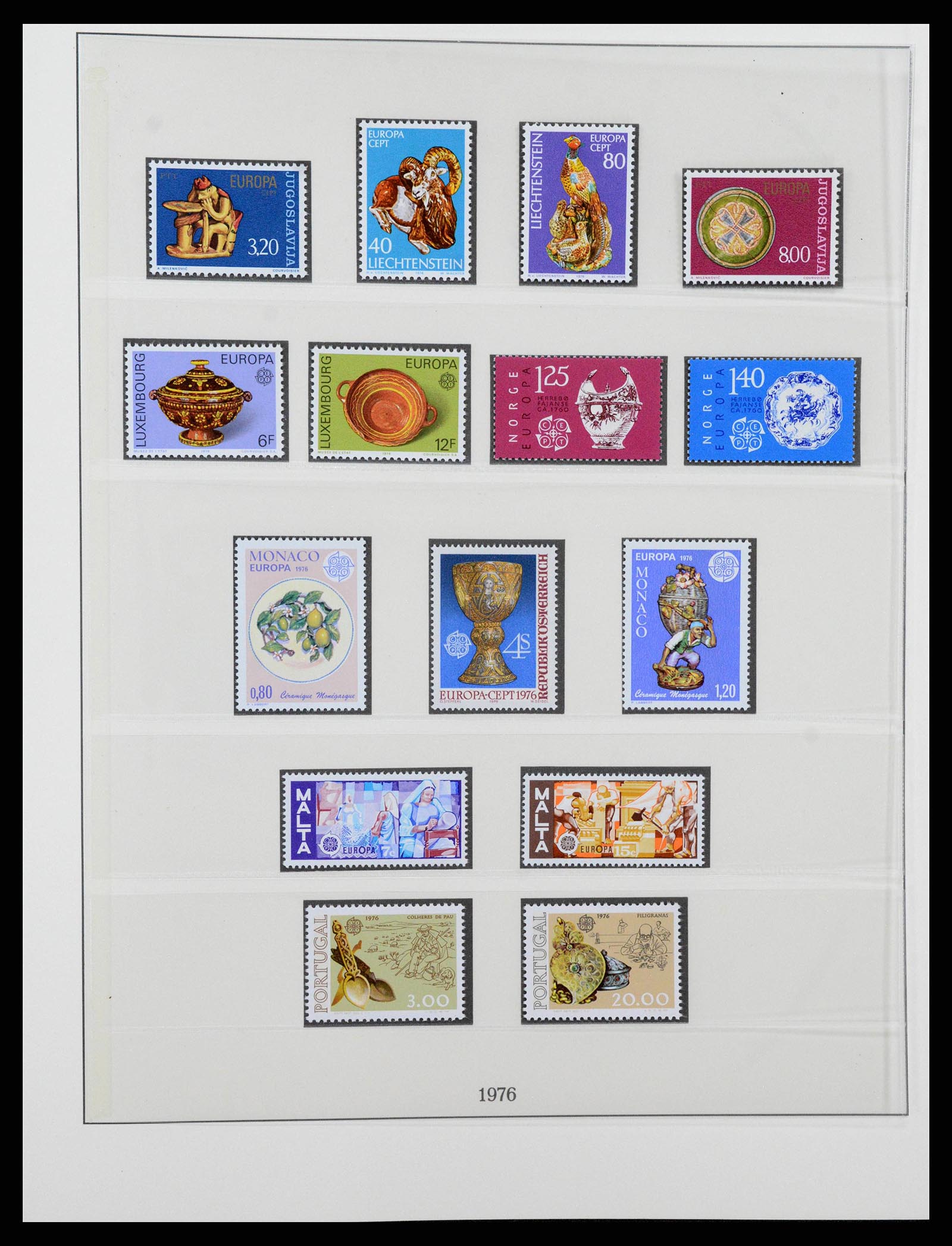 38216 0068 - Postzegelverzameling 38216 Europa Cept compleet 1956-2001.