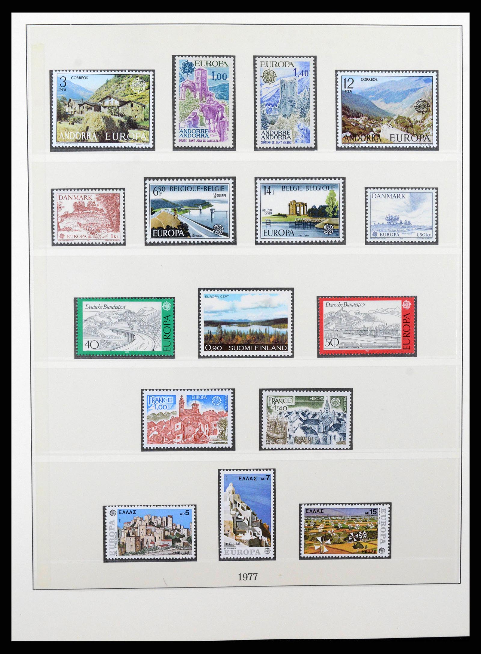 38216 0071 - Postzegelverzameling 38216 Europa Cept compleet 1956-2001.