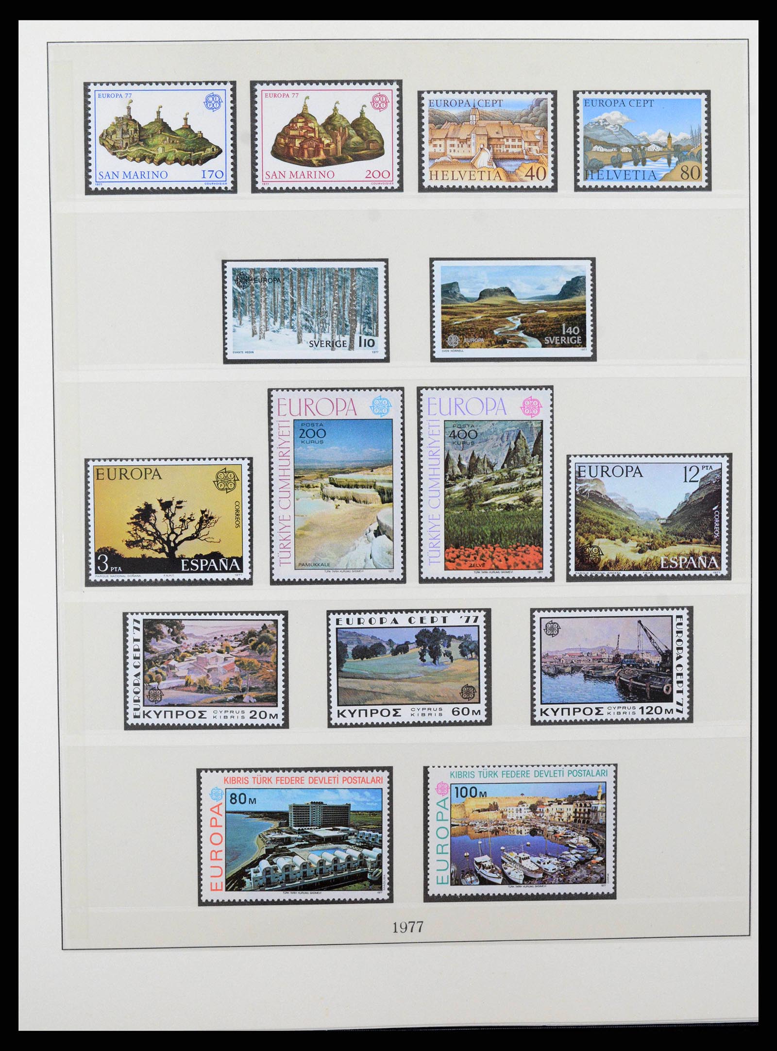 38216 0076 - Postzegelverzameling 38216 Europa Cept compleet 1956-2001.