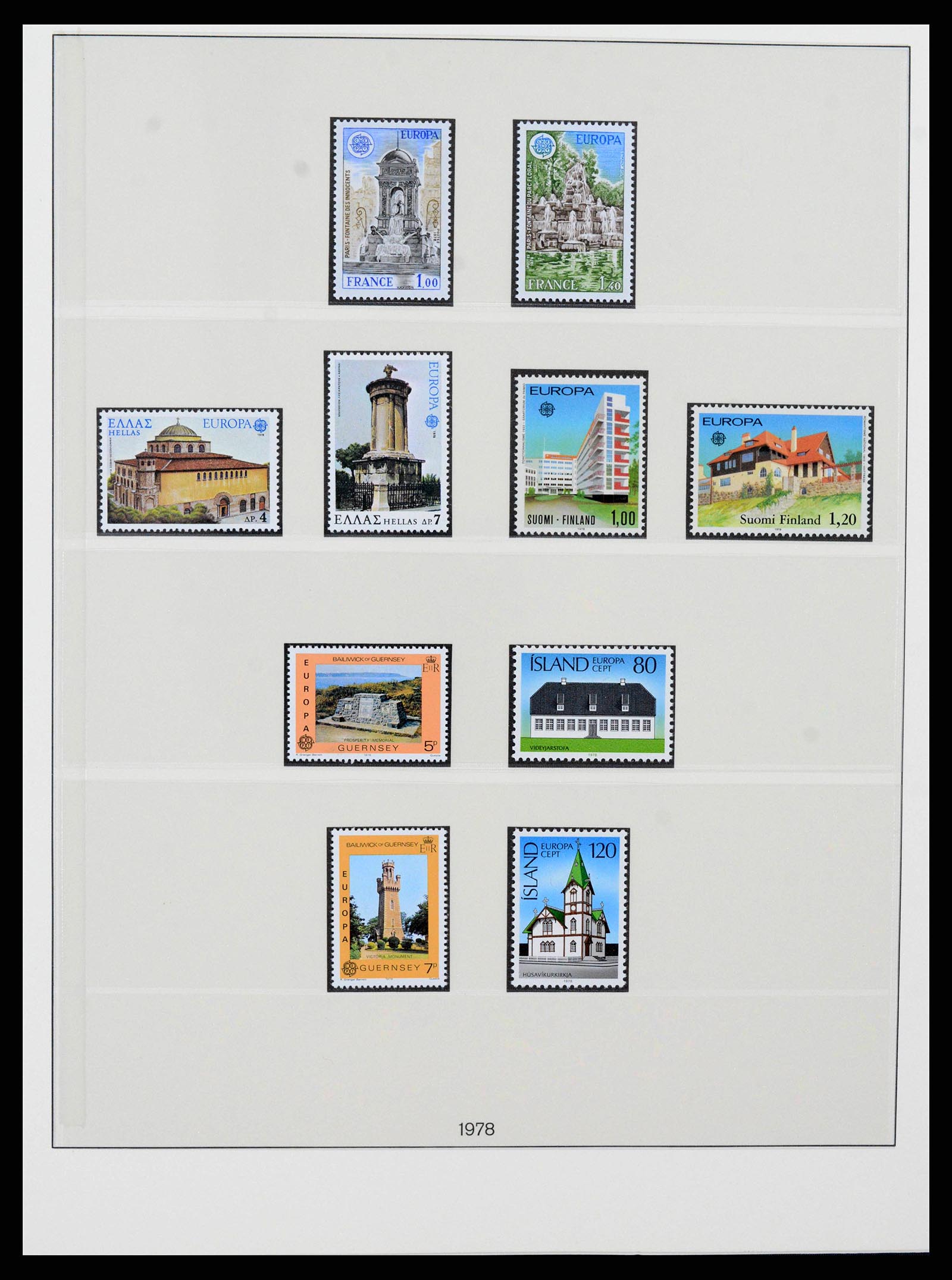 38216 0078 - Postzegelverzameling 38216 Europa Cept compleet 1956-2001.