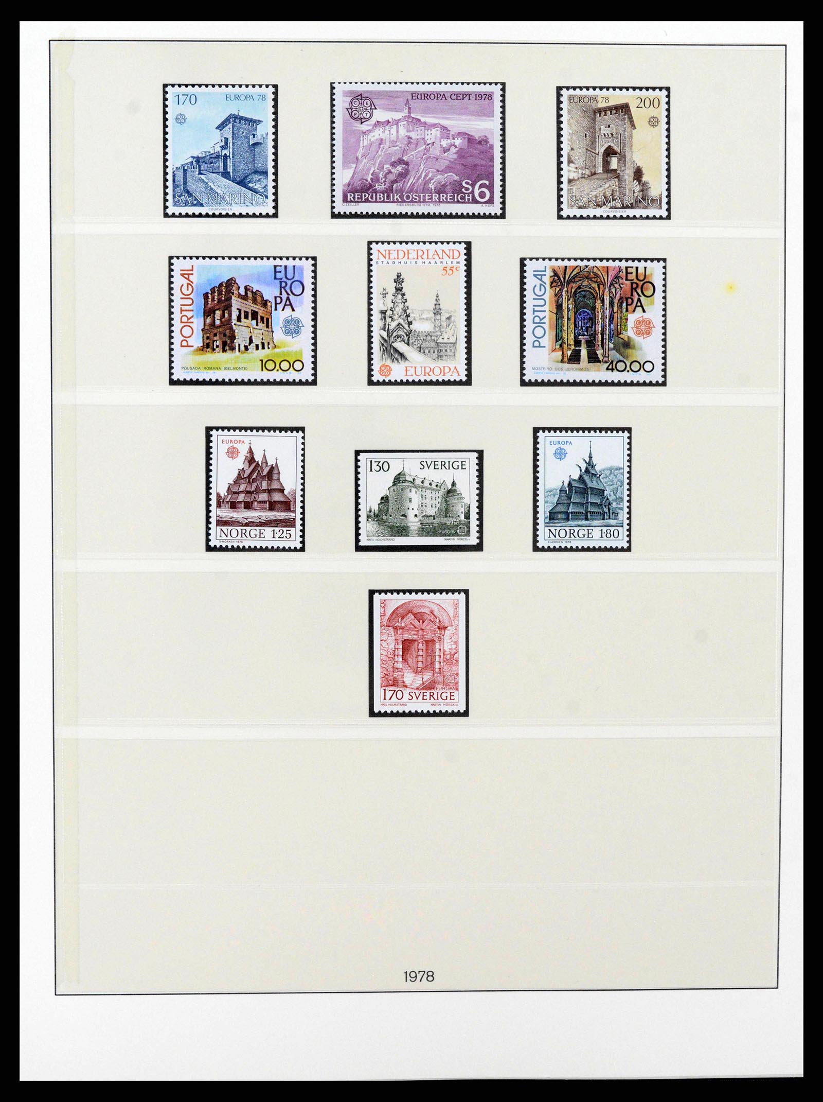 38216 0084 - Postzegelverzameling 38216 Europa Cept compleet 1956-2001.