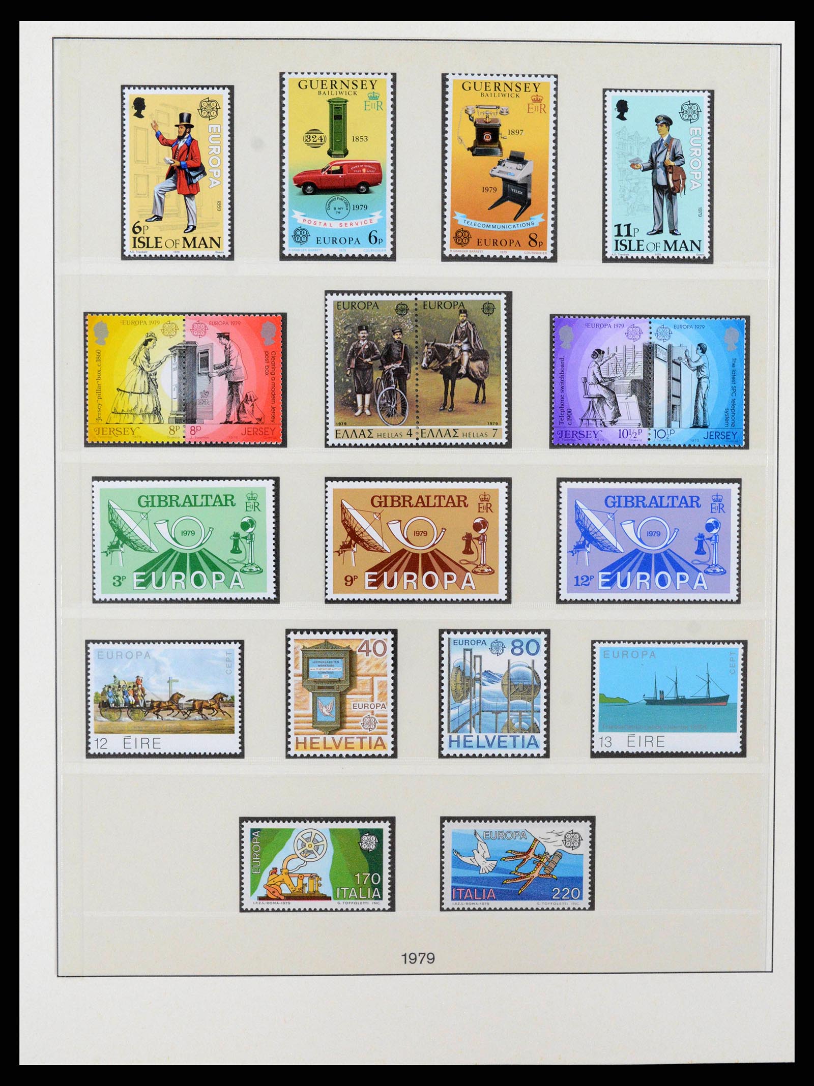 38216 0088 - Postzegelverzameling 38216 Europa Cept compleet 1956-2001.