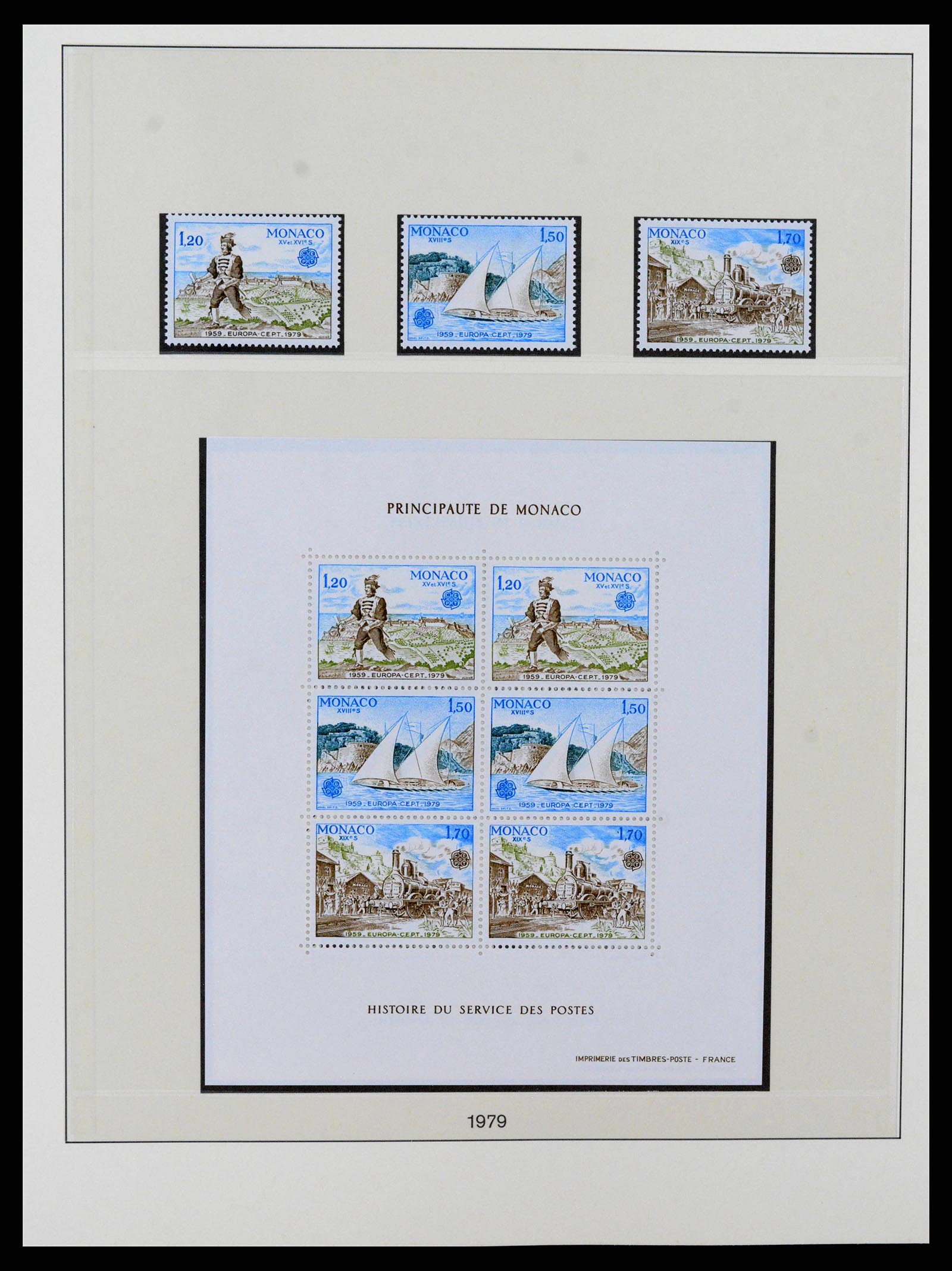 38216 0090 - Postzegelverzameling 38216 Europa Cept compleet 1956-2001.