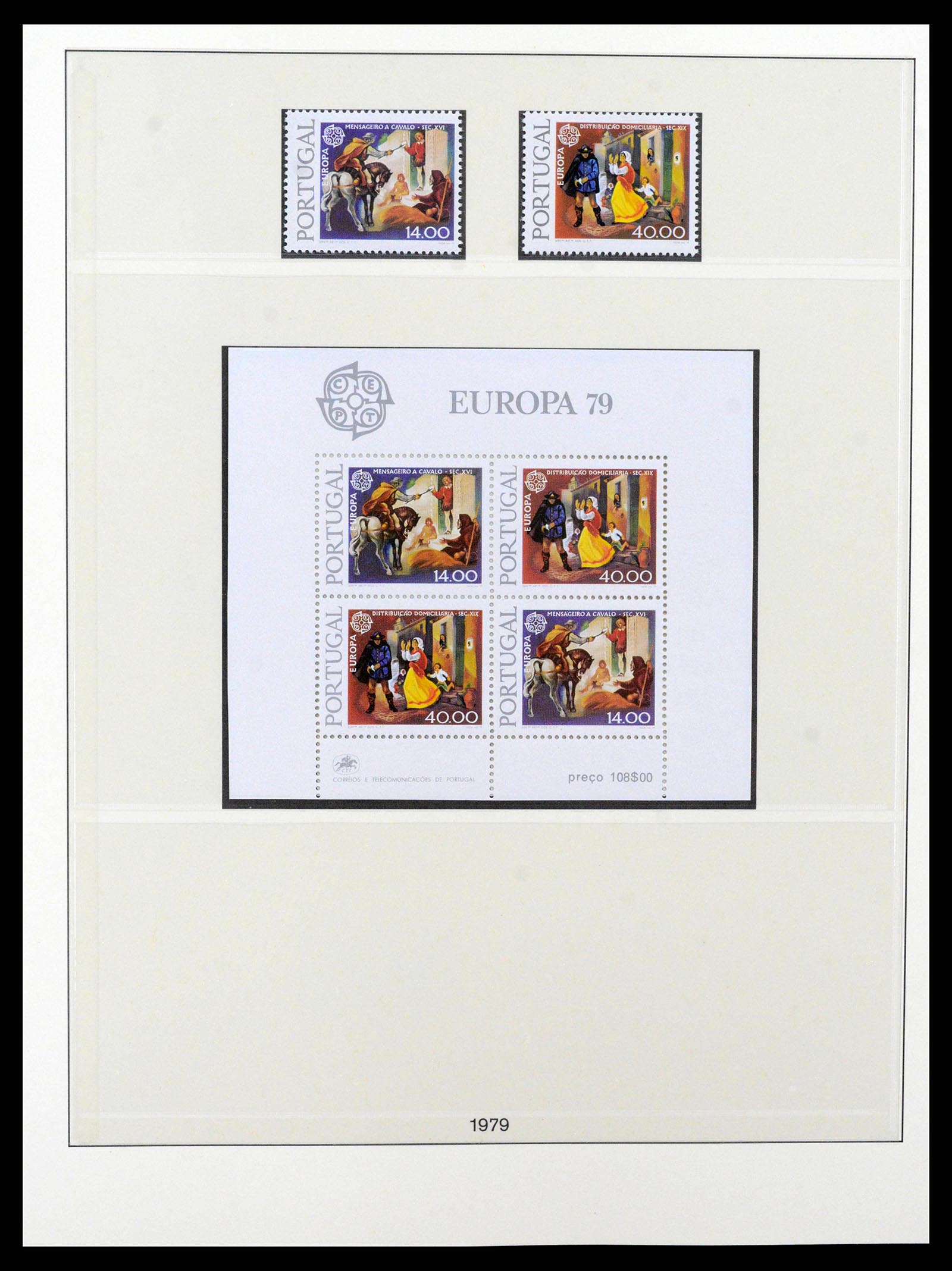 38216 0091 - Postzegelverzameling 38216 Europa Cept compleet 1956-2001.