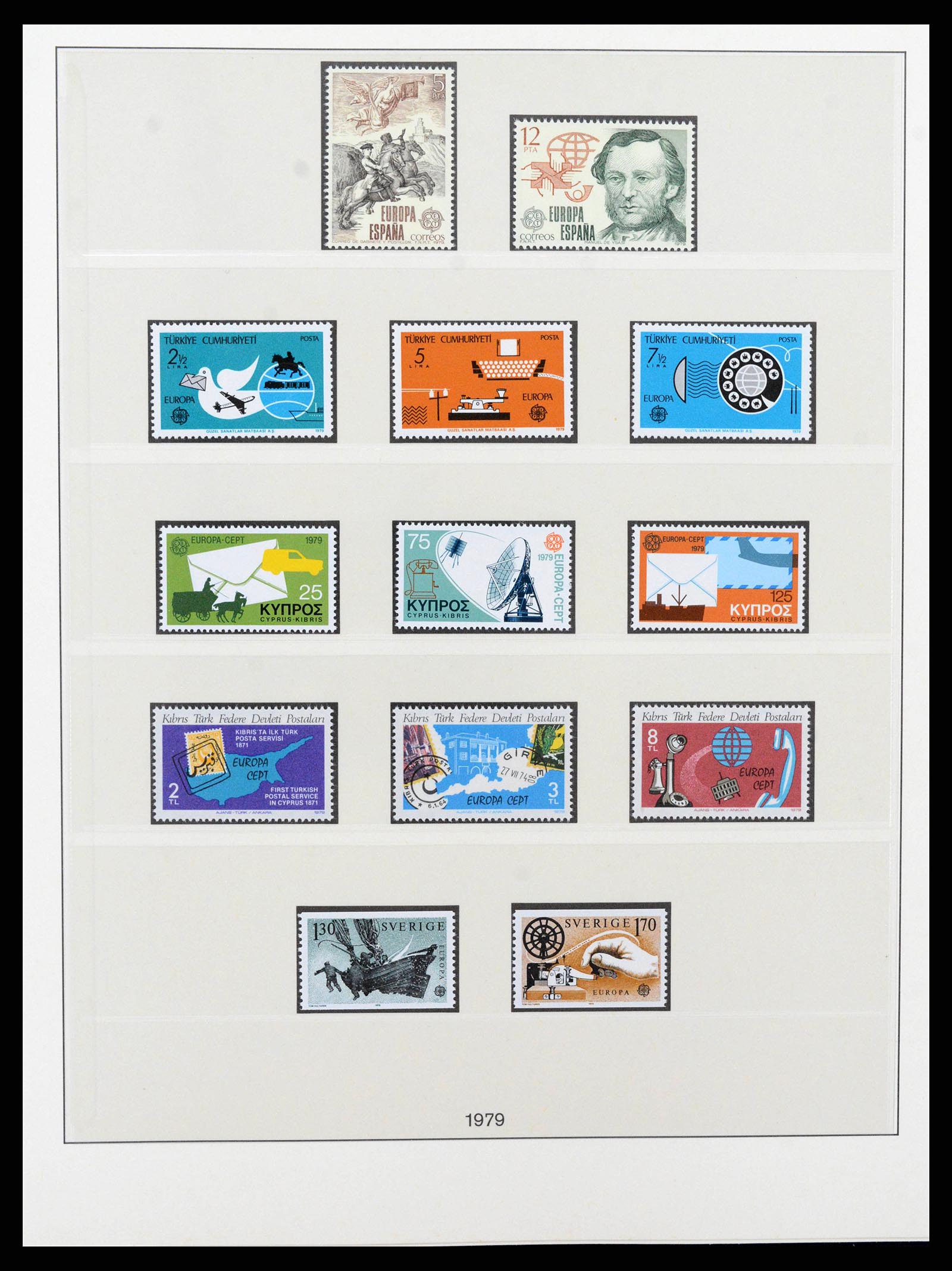 38216 0092 - Postzegelverzameling 38216 Europa Cept compleet 1956-2001.