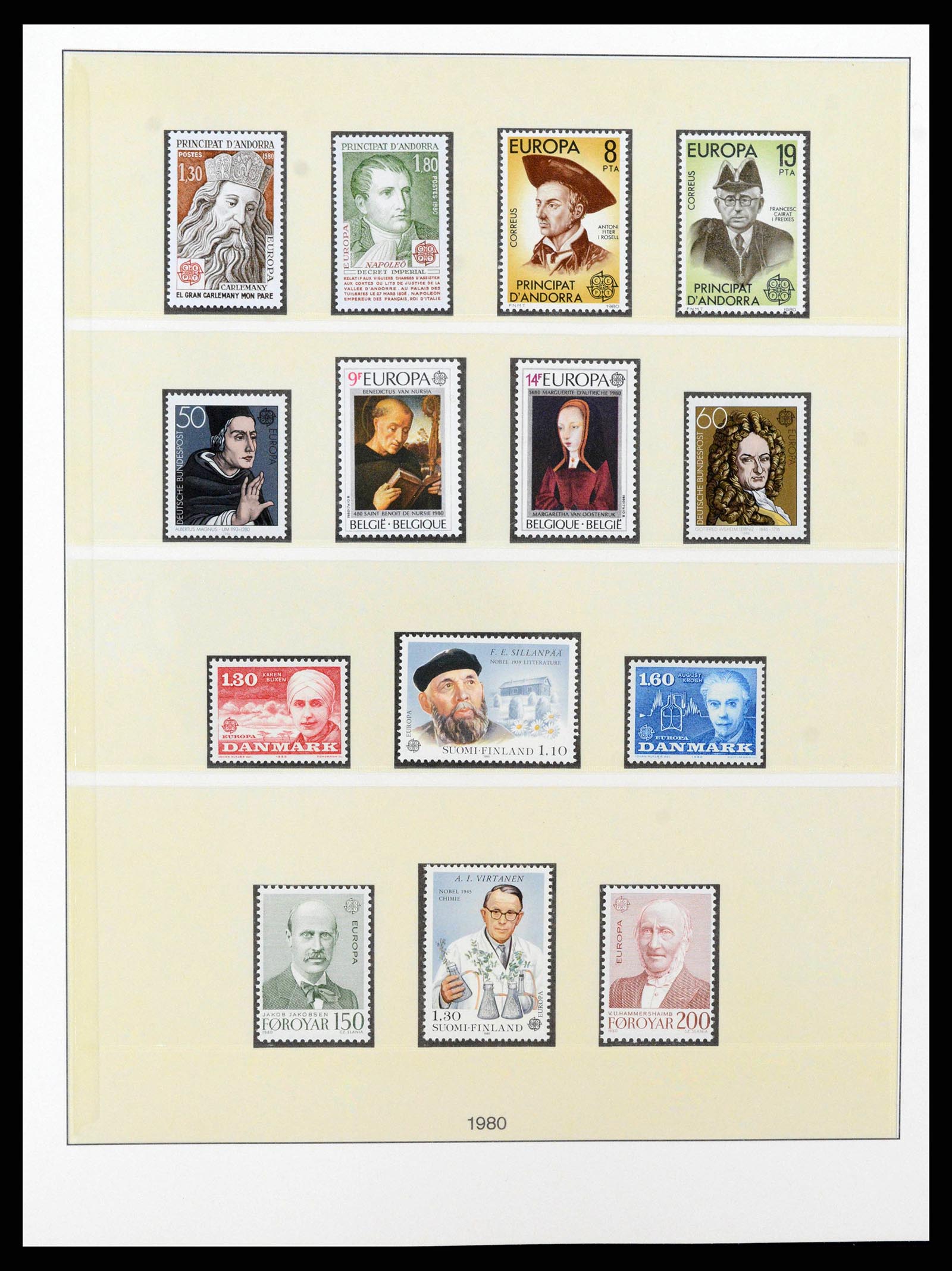 38216 0093 - Postzegelverzameling 38216 Europa Cept compleet 1956-2001.