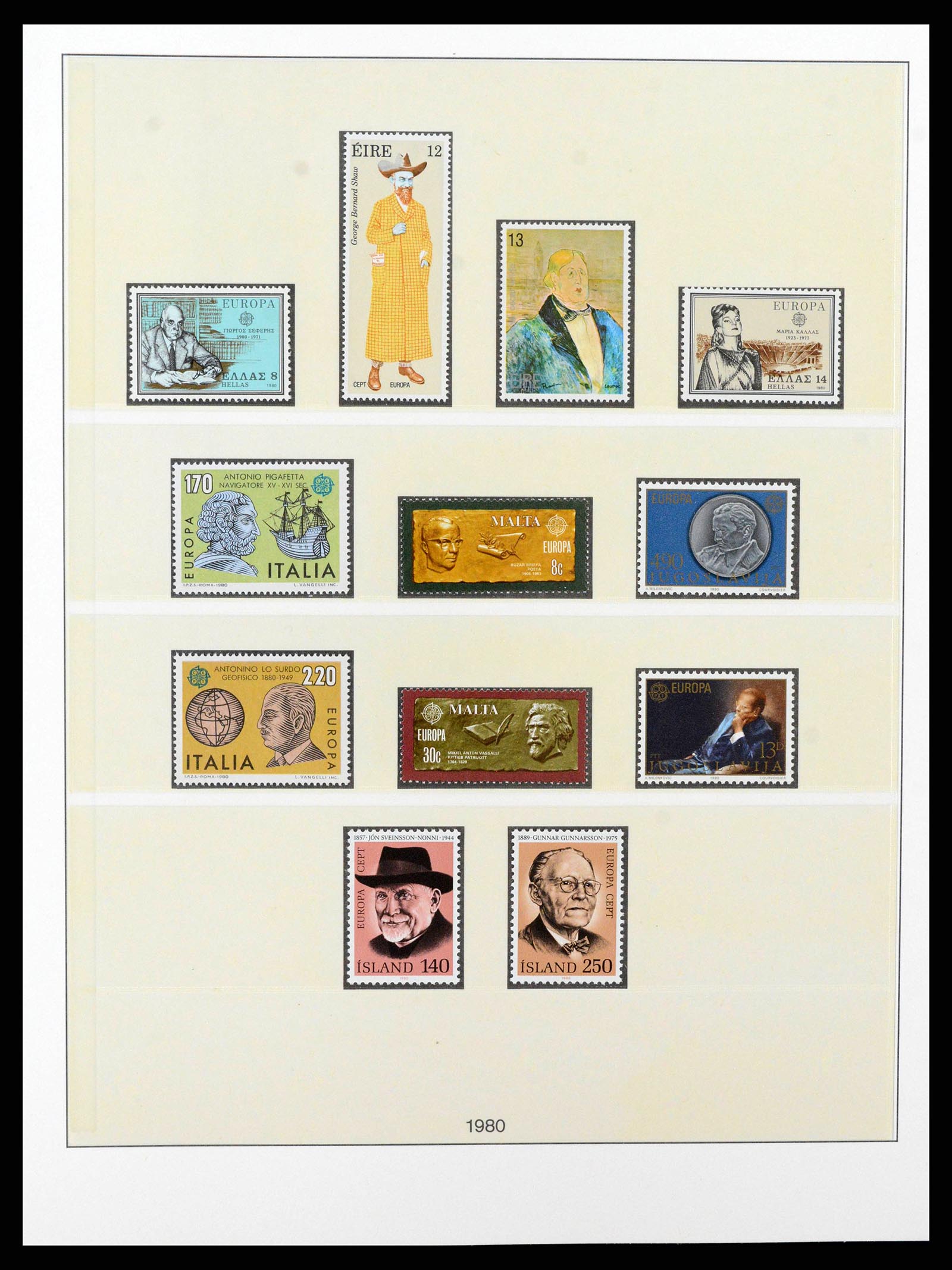 38216 0095 - Postzegelverzameling 38216 Europa Cept compleet 1956-2001.
