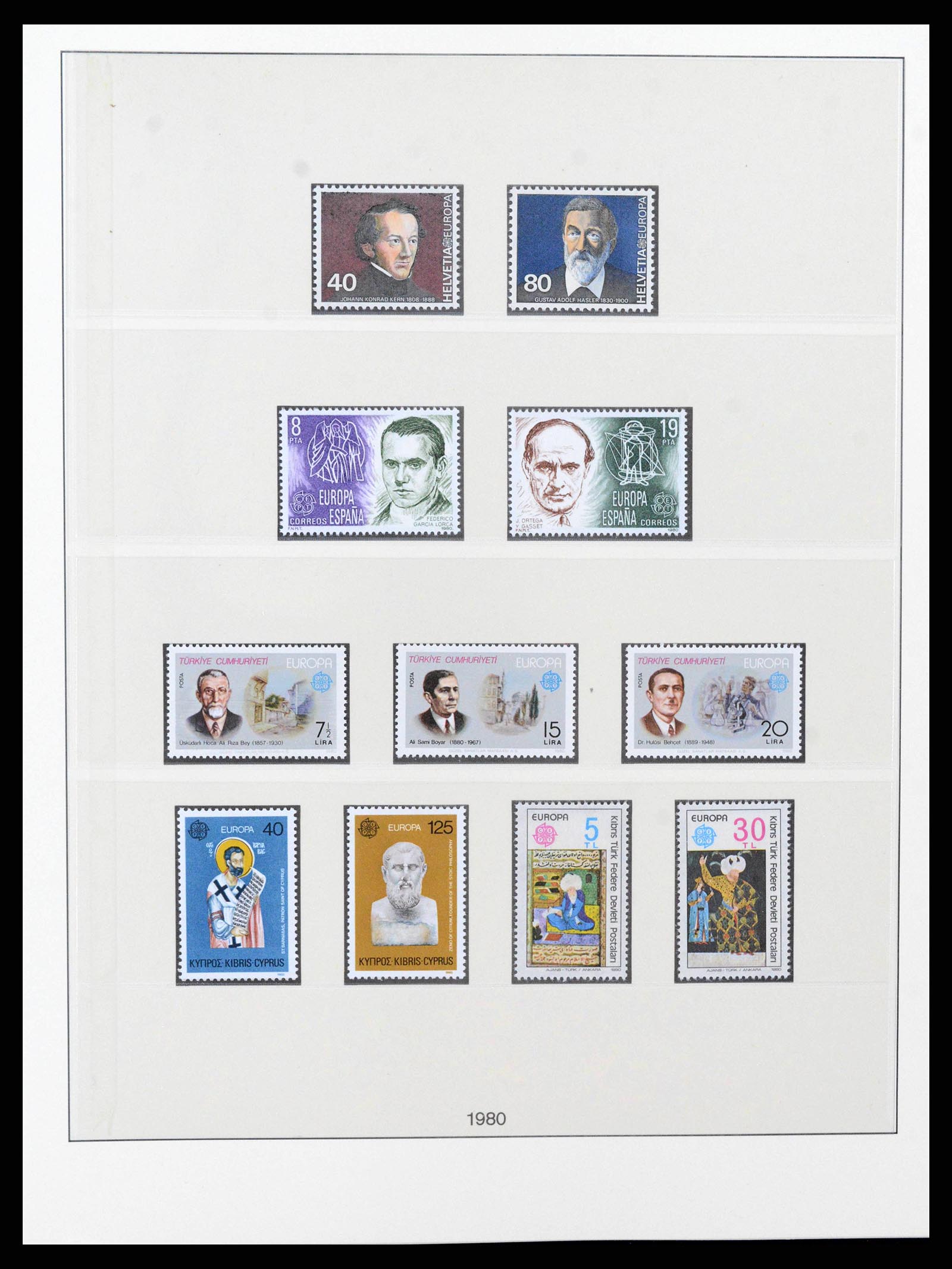 38216 0099 - Postzegelverzameling 38216 Europa Cept compleet 1956-2001.