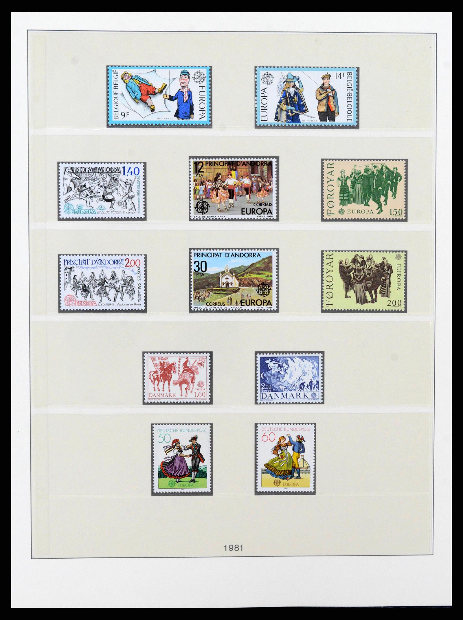 38216 0100 - Postzegelverzameling 38216 Europa Cept compleet 1956-2001.