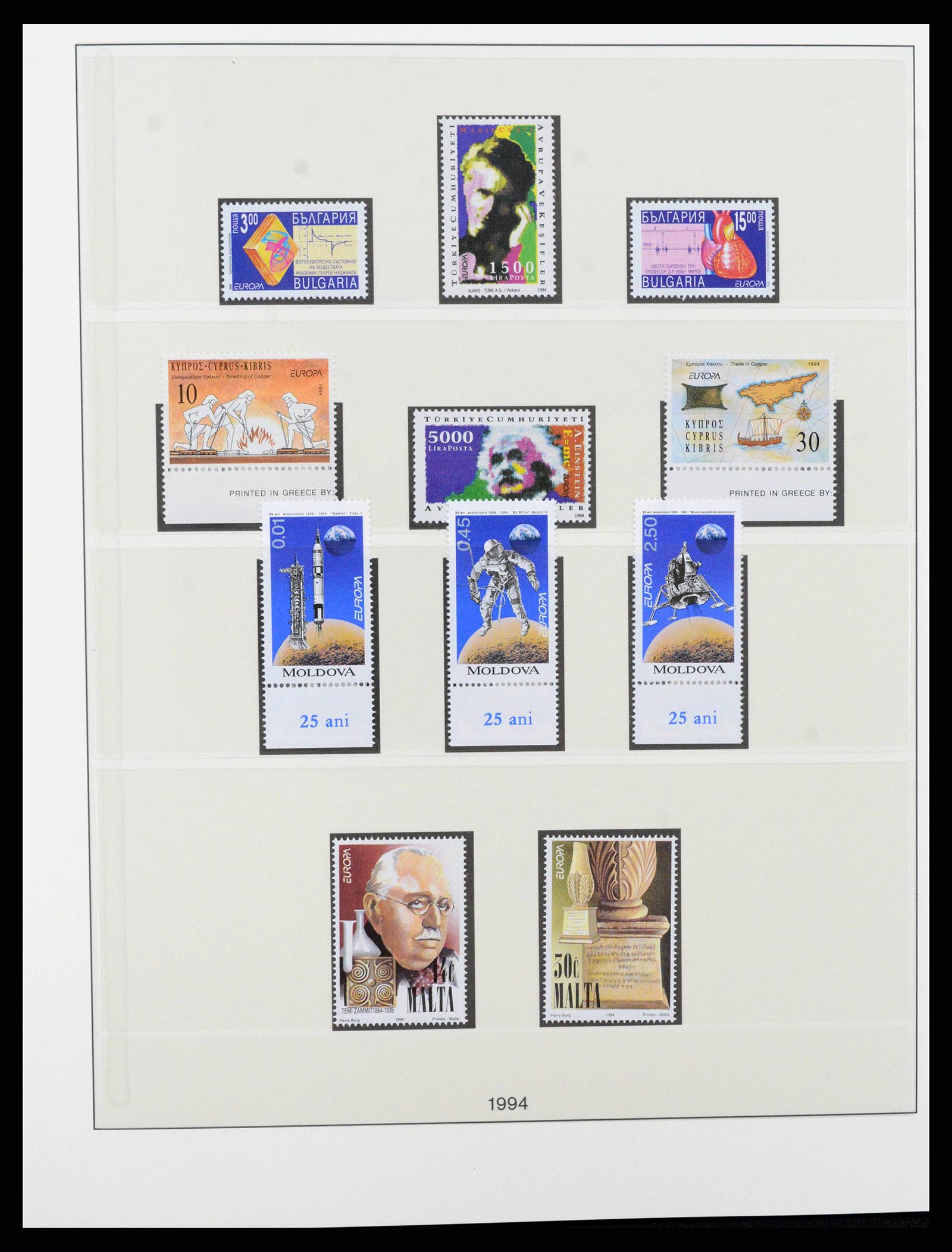 38216 0357 - Postzegelverzameling 38216 Europa Cept compleet 1956-2001.