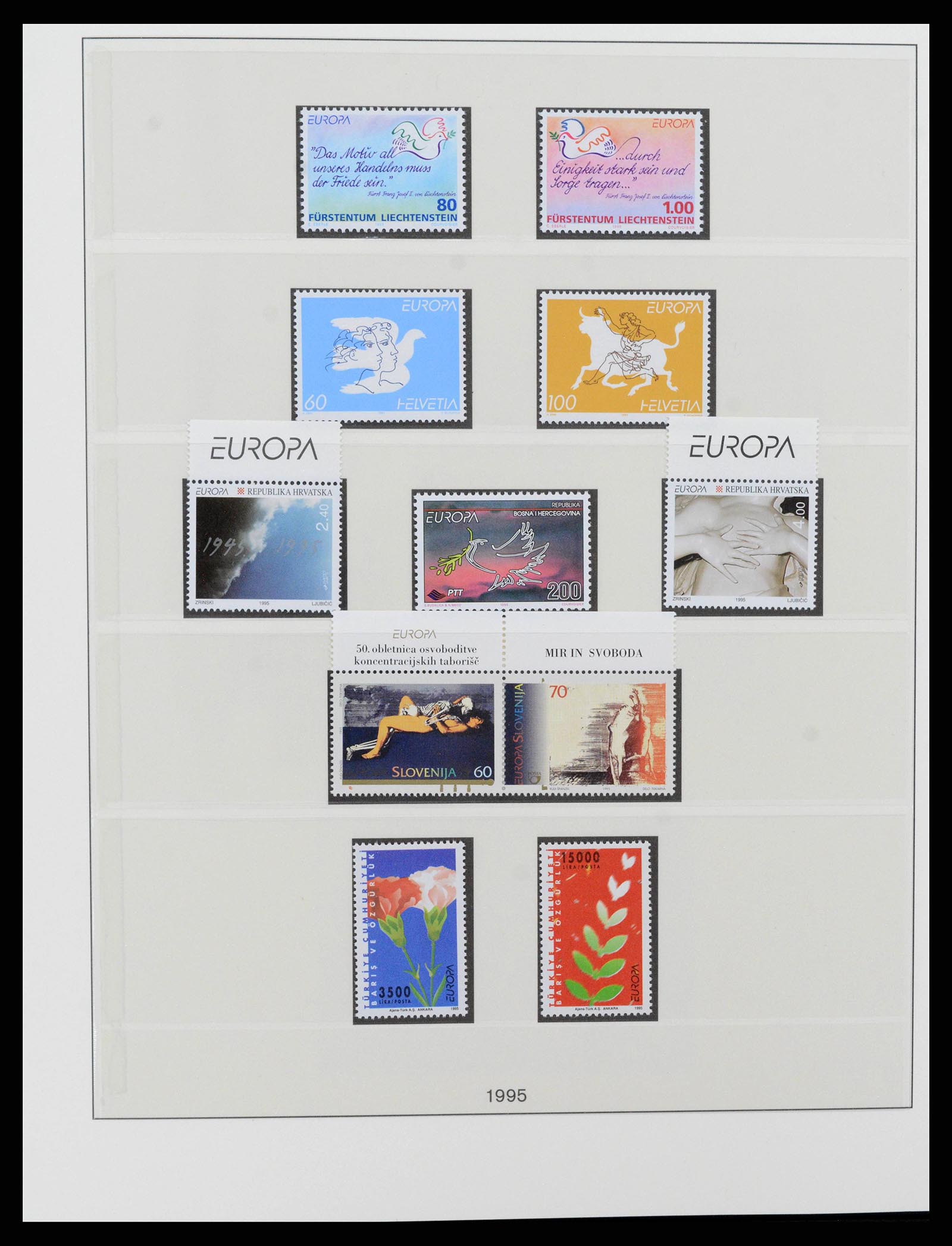 38216 0361 - Postzegelverzameling 38216 Europa Cept compleet 1956-2001.